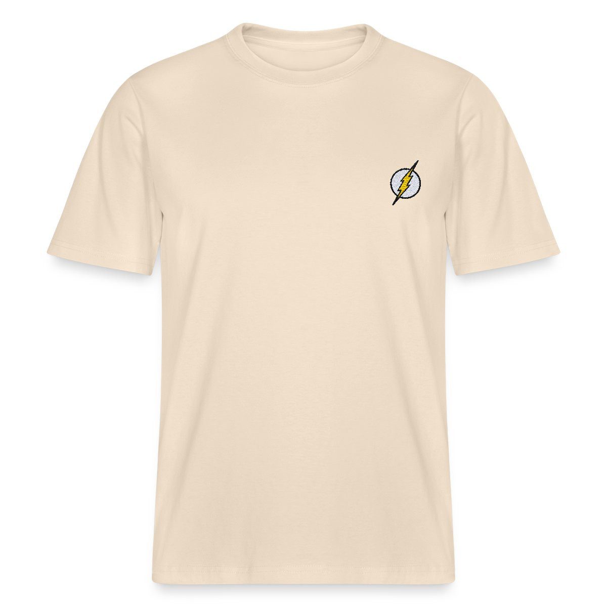Spreadshirt T-Shirt The Flash Blitz-Symbol Als Stickmotiv Relaxed Fit Unisex T-Shirt (1-tlg)