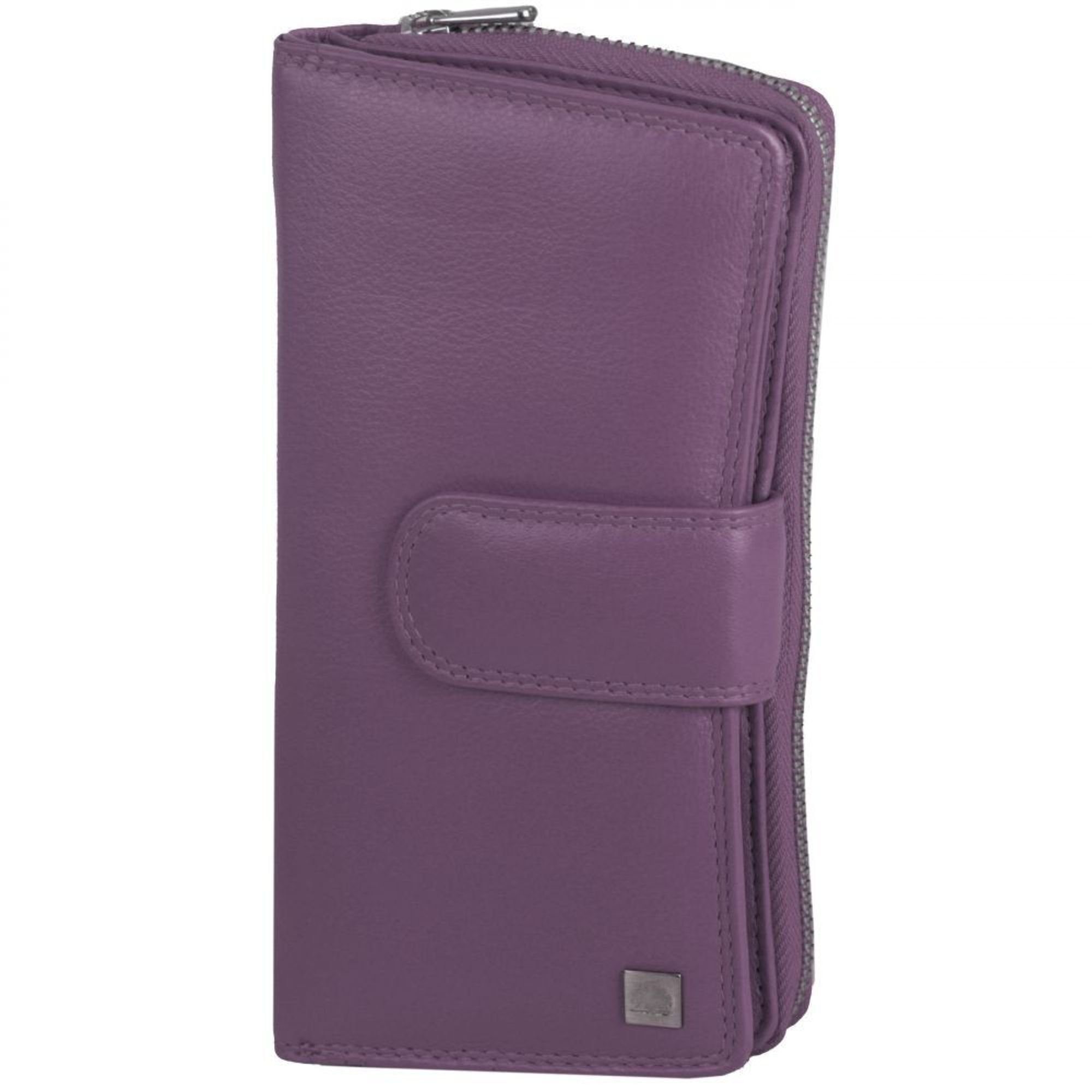 Greenburry Geldbörse Spongy, Leder purple