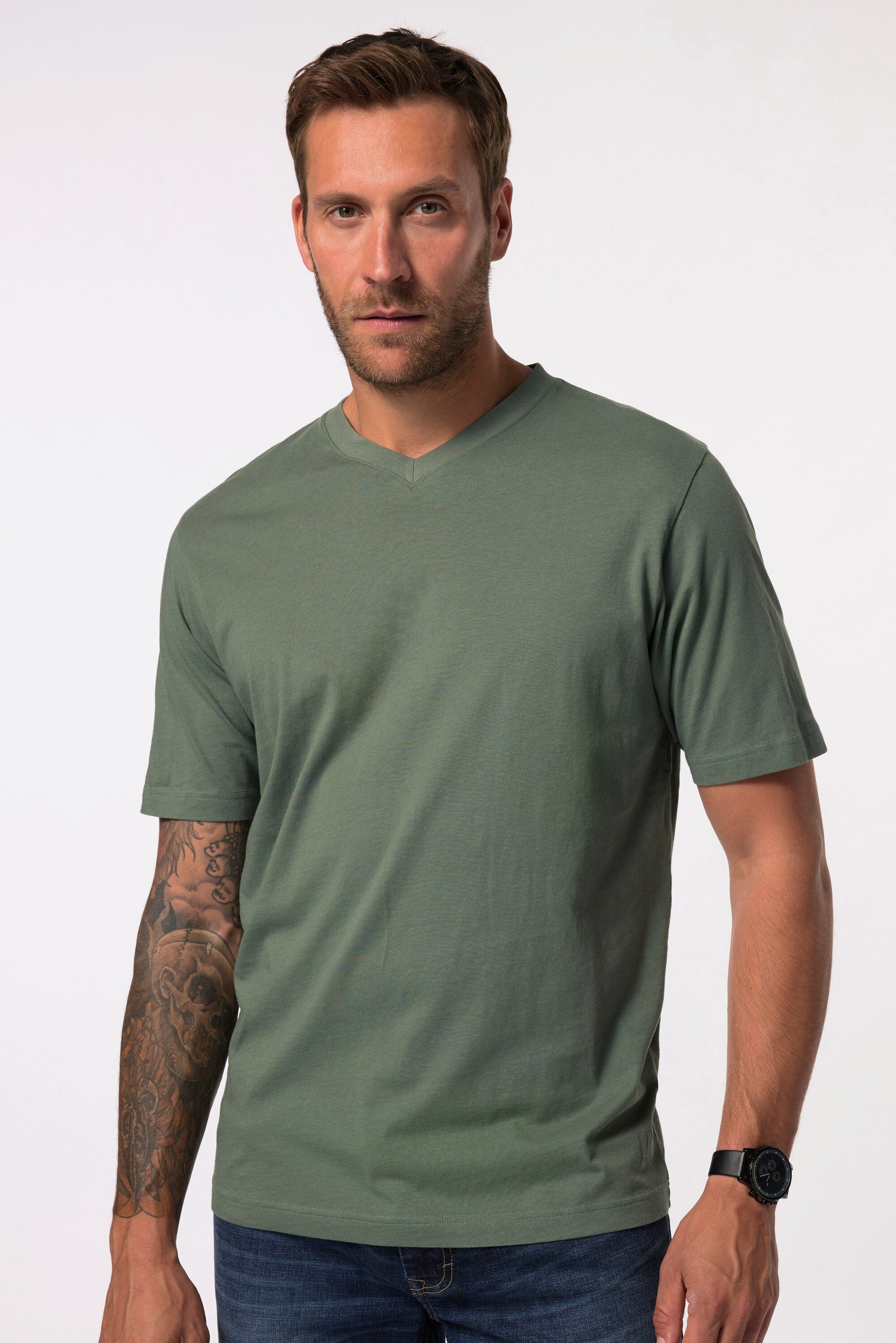 JP1880 T-Shirt T-Shirt Basic V-Ausschnitt bis günstig online kaufen