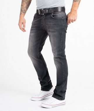 Rock Creek Straight-Jeans Herren Jeans Regular Fit Dunkelgrau RC-2158