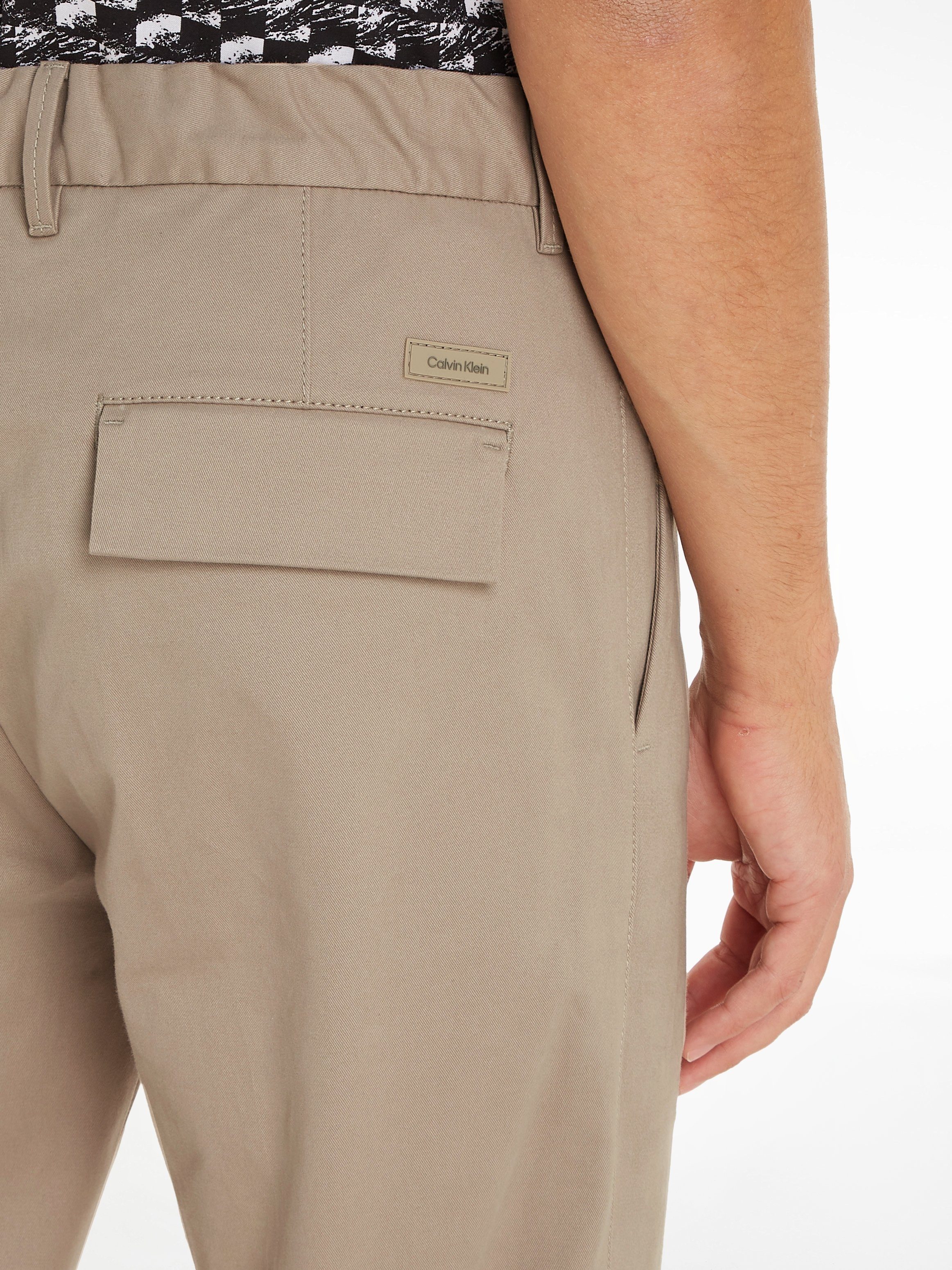 Klein TWILL Calvin Fresh Bundfaltenhose Clay PLEAT MODERN TAPERED