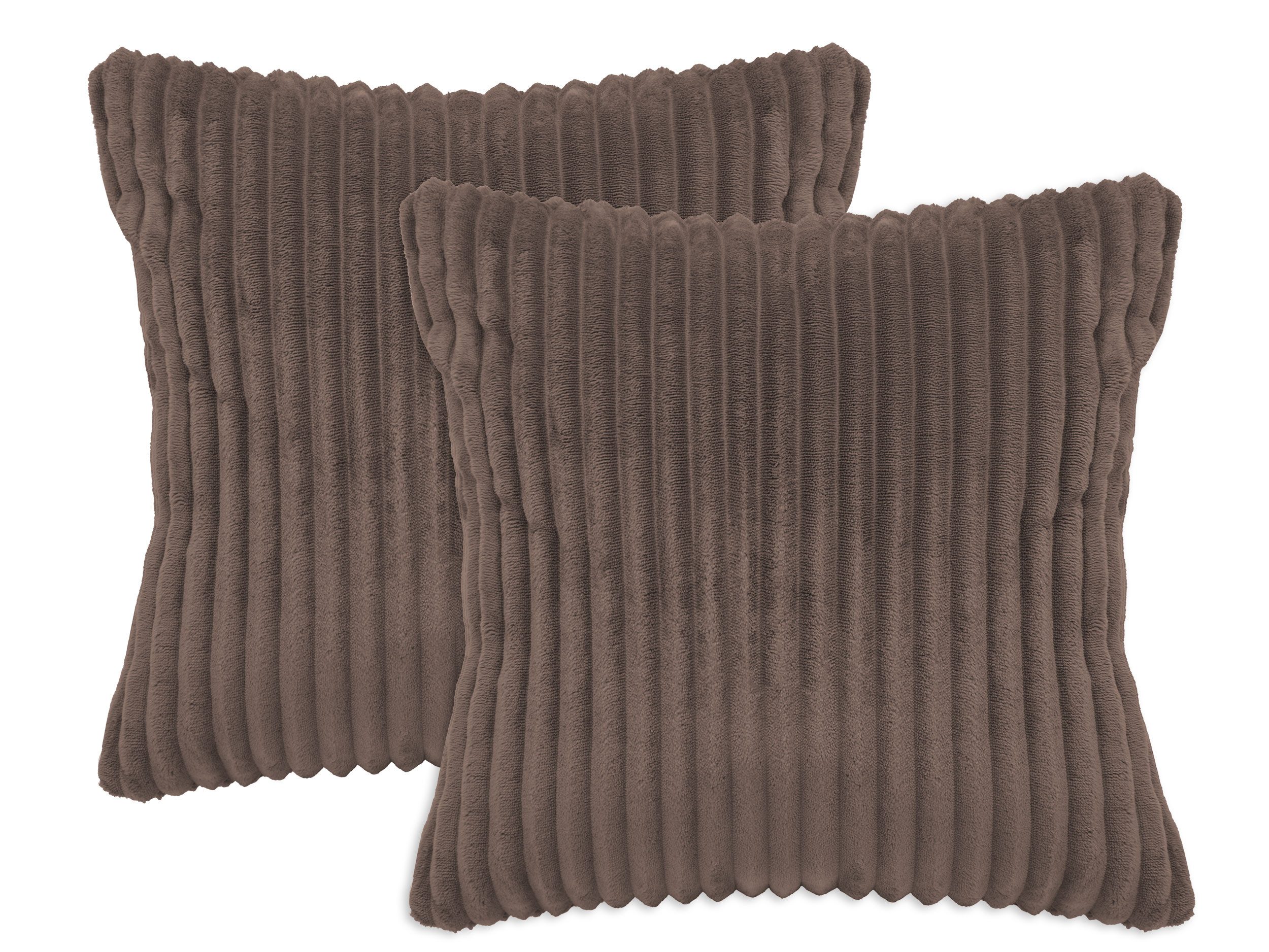 ZOLLNER Kissenbezug, (2 Stück), 40 x 40 cm, 100% Polyester, vom Hotelwäschespezalisten