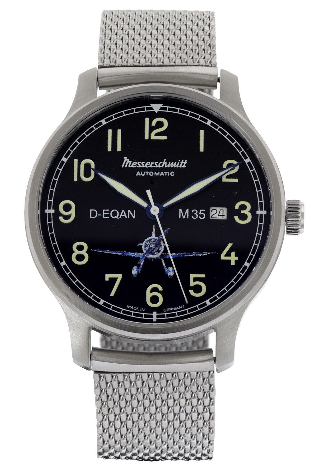 Messerschmitt Automatikuhr M35 Automatik mit Meshband