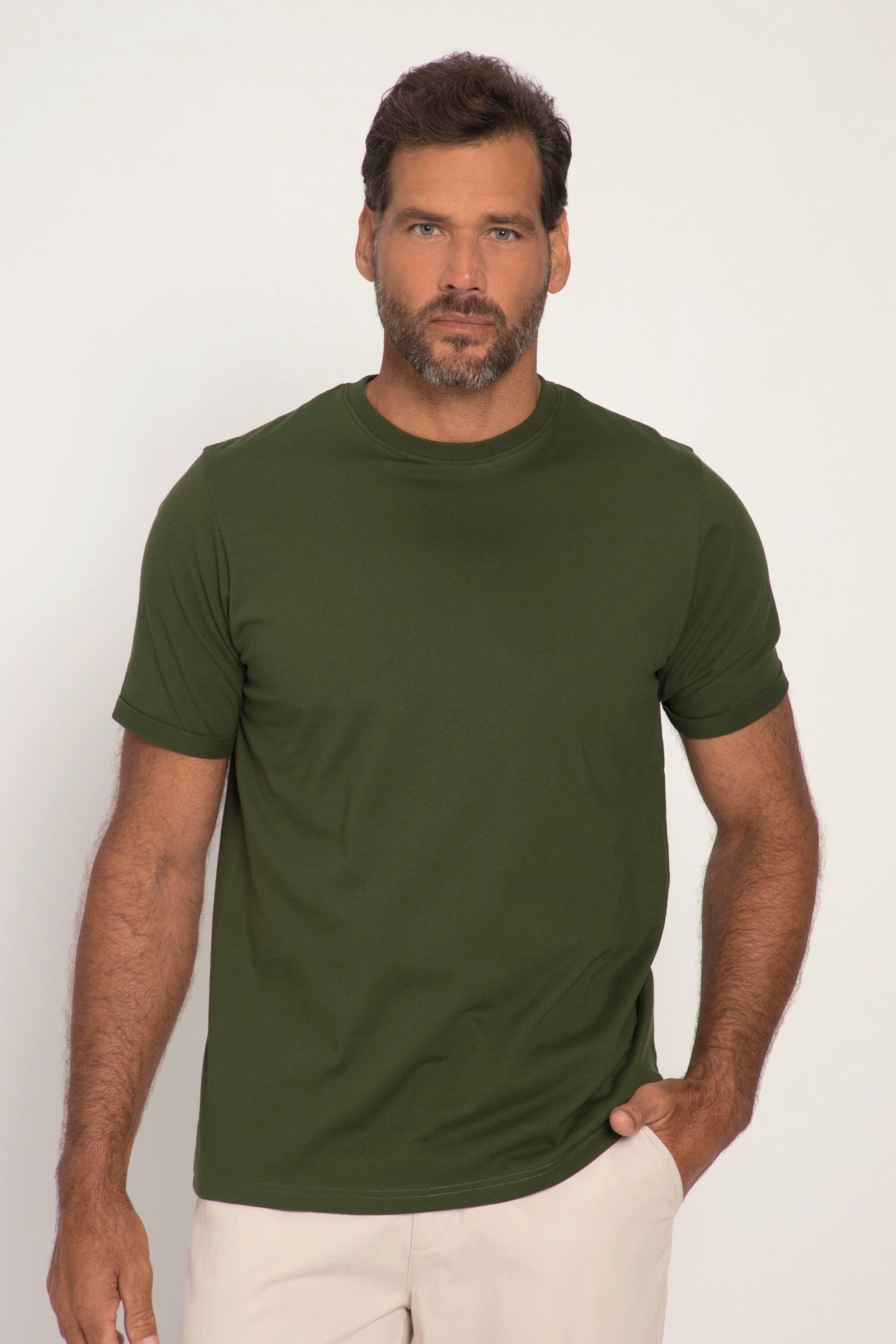 Halbarm JP1880 T-Shirt Basic Rundhals T-Shirt
