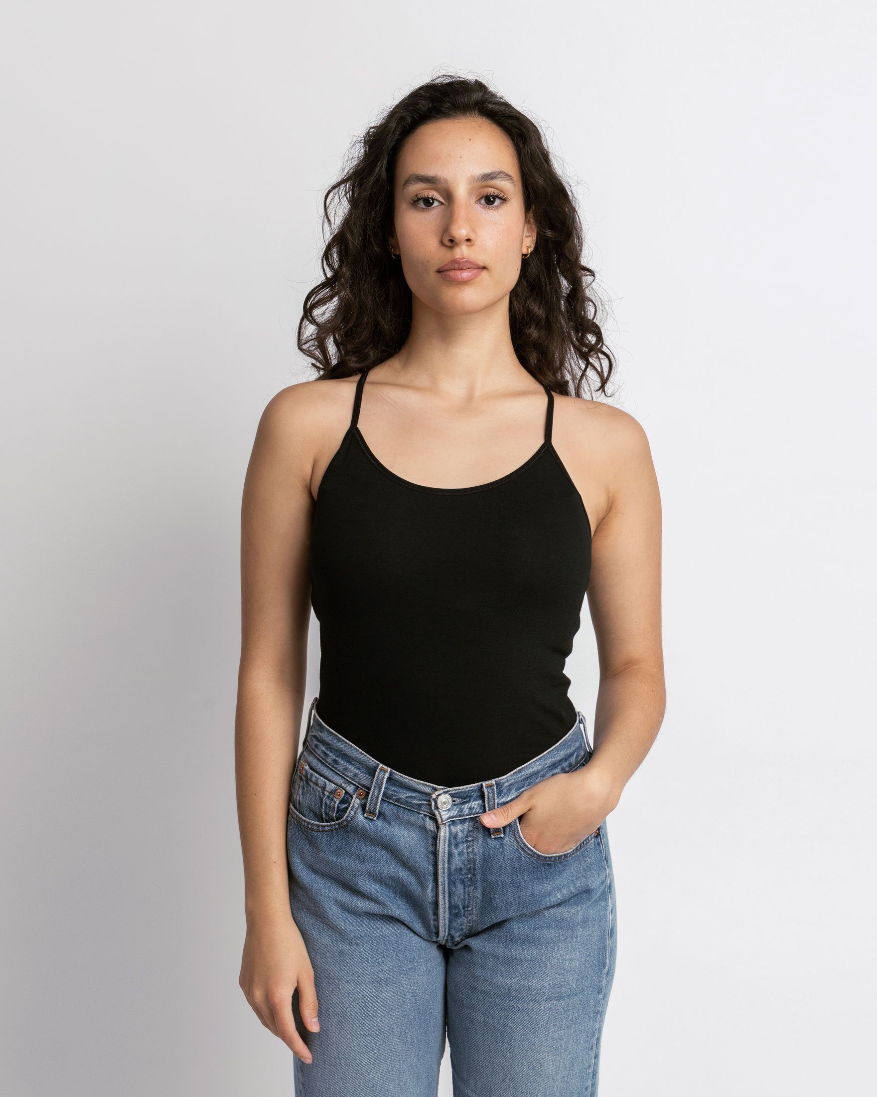 SNOCKS Tanktop Spaghetti Top Damen (2-tlg) aus Bio-Baumwolle, bequem, perfe günstig online kaufen
