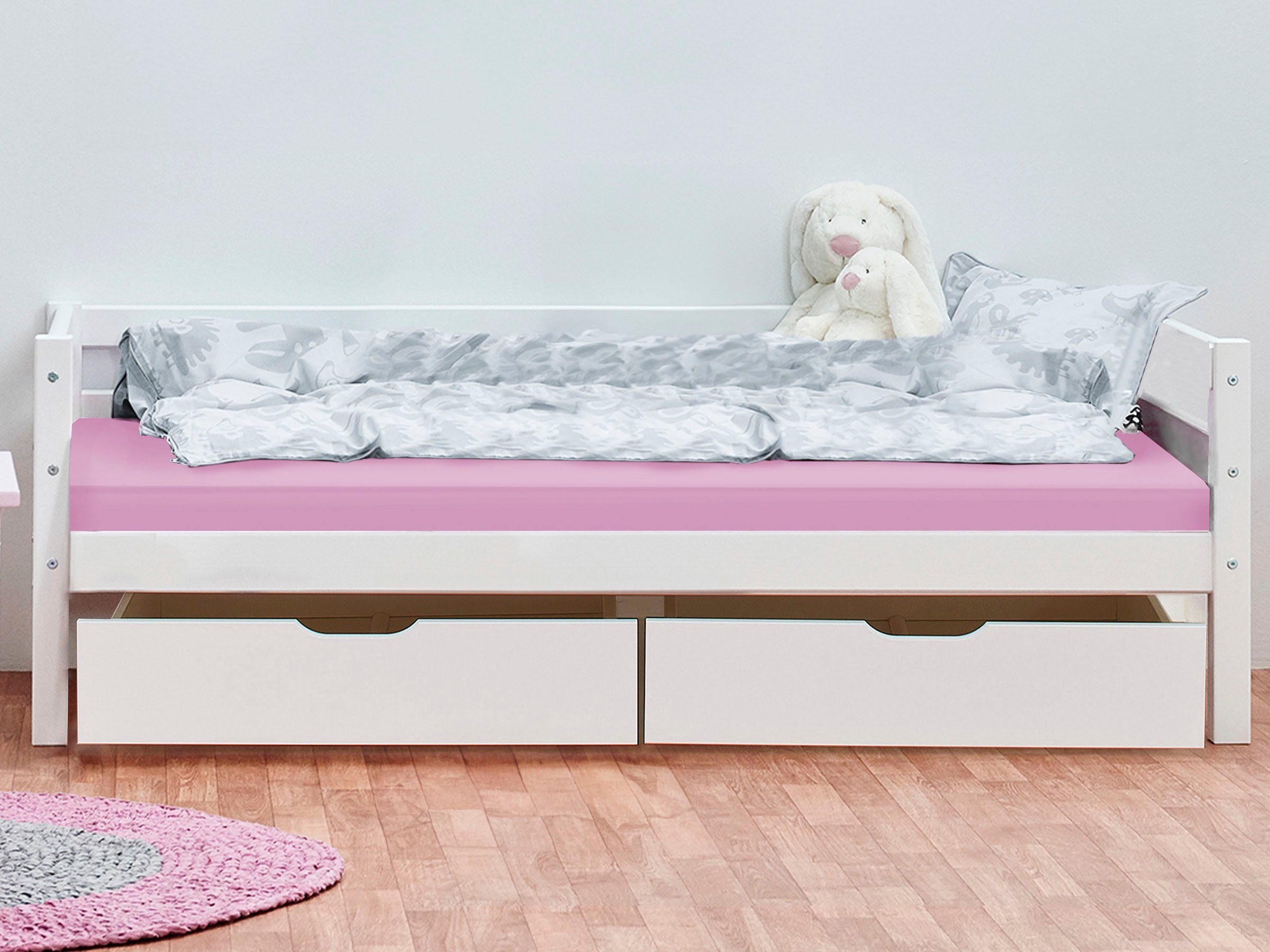 Hoppekids Kinderbett ECO Dream, Tagesbett + Stauraum & Matratze 2 Größen