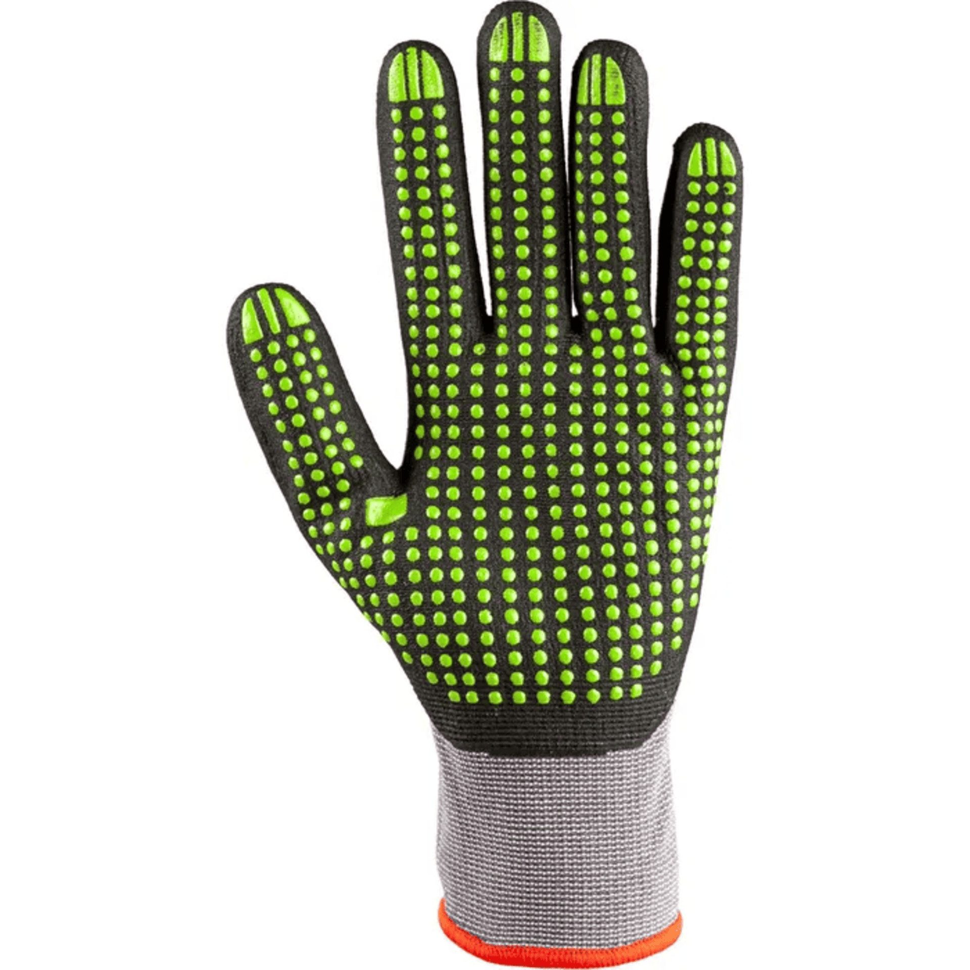 Hase Safety Gloves Arbeitshandschuhe Padua Grip green Montagehandschuh Nylonfeinstrick Nitrilschaum 508150G (Packung, 100-St., VPE= 10-100 Paar, Gr 6-11) Noppen/Nitrilschaum