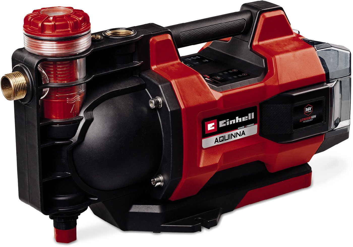 Einhell Akku-Gartenpumpe automatisch, AQUINNA 36/38 F LED AUTOMATIC, 3.800 l/h, Power X-Change, ohne Akku und Ladegerät