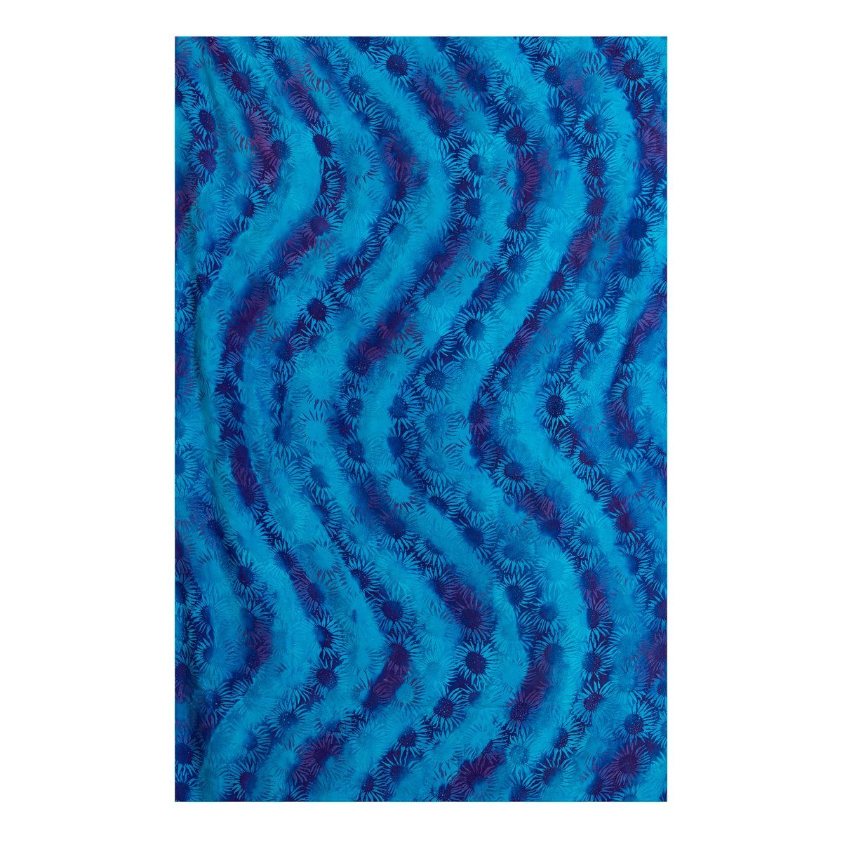 Strandtuch aus Schultertuch, ob PANASIAM Wickelkleid als Jahreszeit wunderbar B110 flower Viskose Wachsbatik egal weicher Schal jede für blue Sarong oder Halstuch