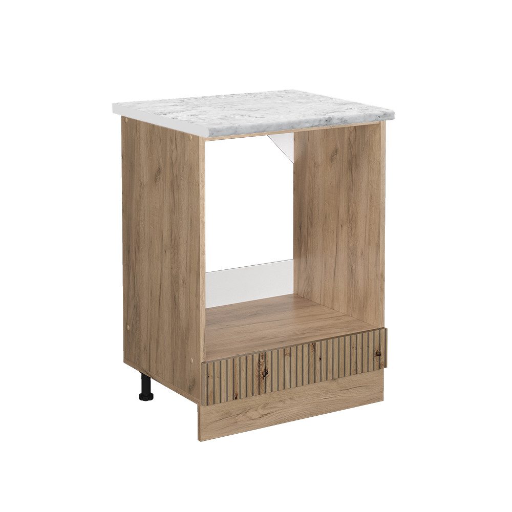 Vicco Herdumbauschrank R-Line Artisan-Eiche/Goldkraft Eiche 60 cm AP Marmor günstig online kaufen
