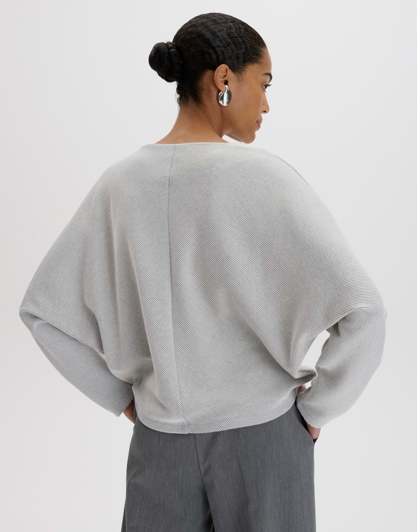 someday Langarmshirt Kerika aus weichem Jersey Fledermausärmel für einen modernen, komfortablen Look