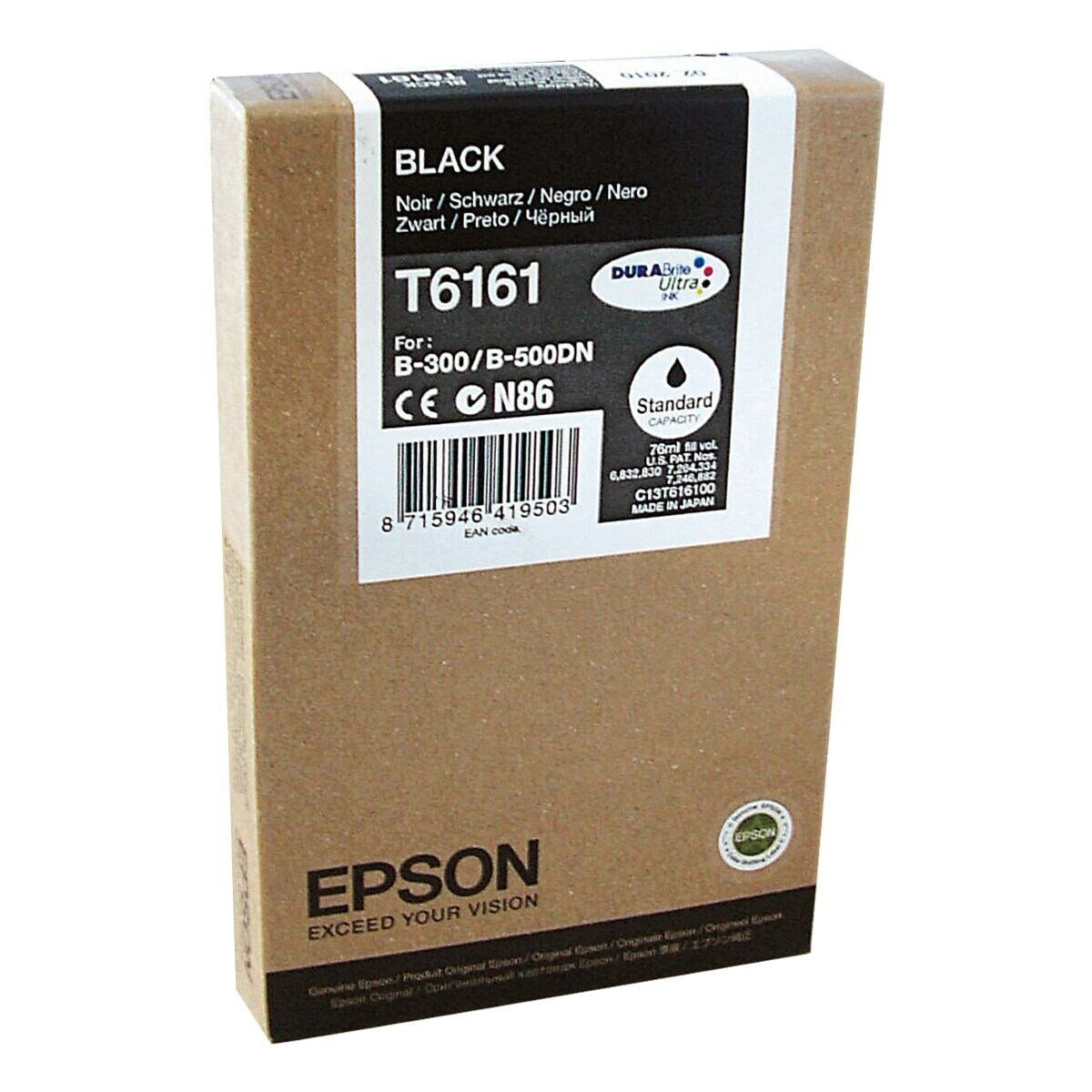 Epson T616100 Tintenpatrone (Original Druckerpatrone, schwarz) | Tintenpatronen