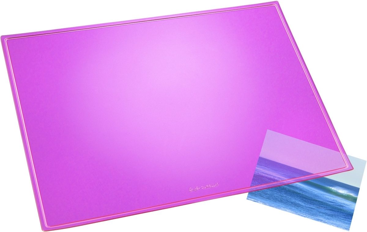 Läufer Schreibtischunterlage Schreibunterlage Durella Transluzent 40x53 cm pink