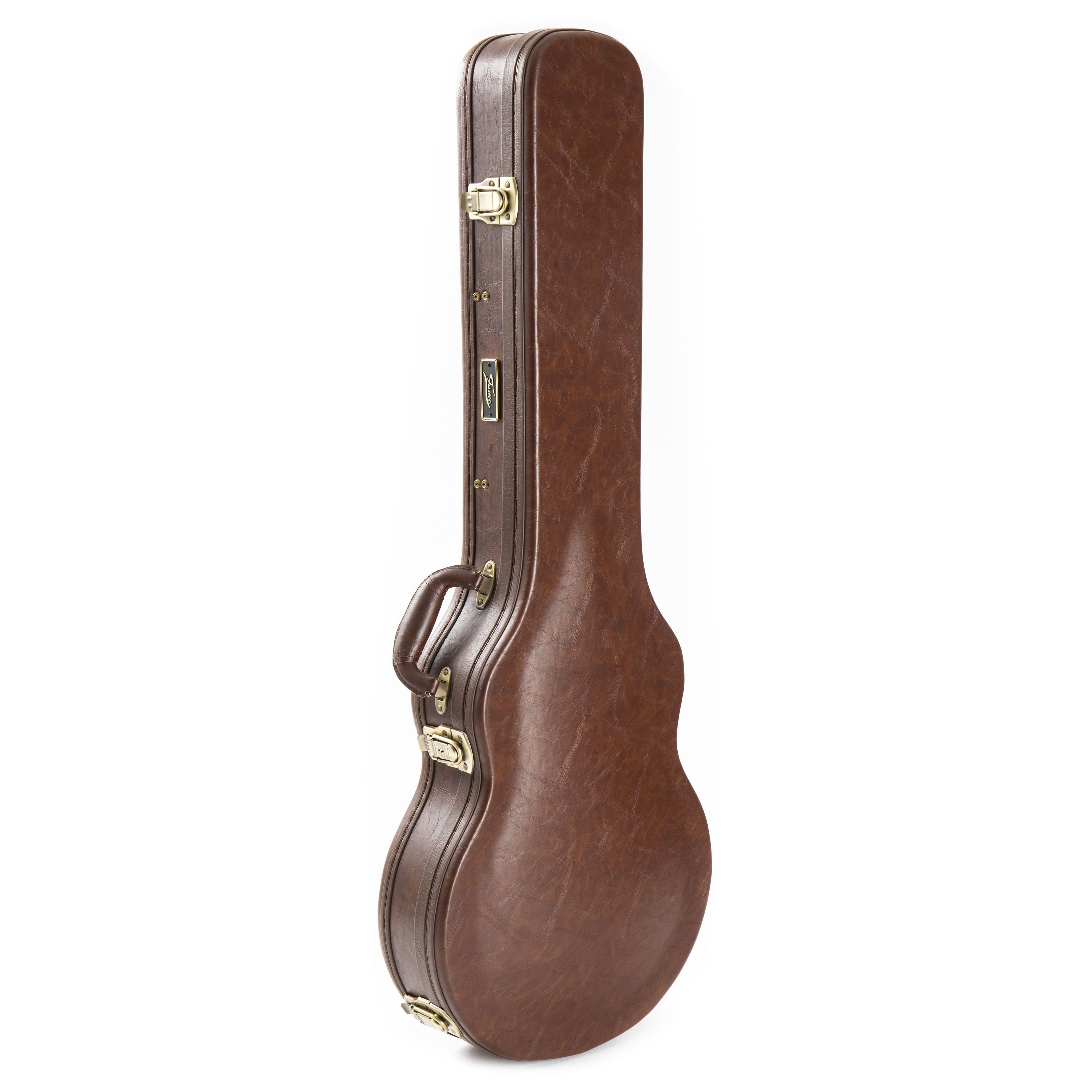 FAME E-Gitarren-Koffer, Historic Singlecut Case, Robuster Holzkern, Vintage-Look