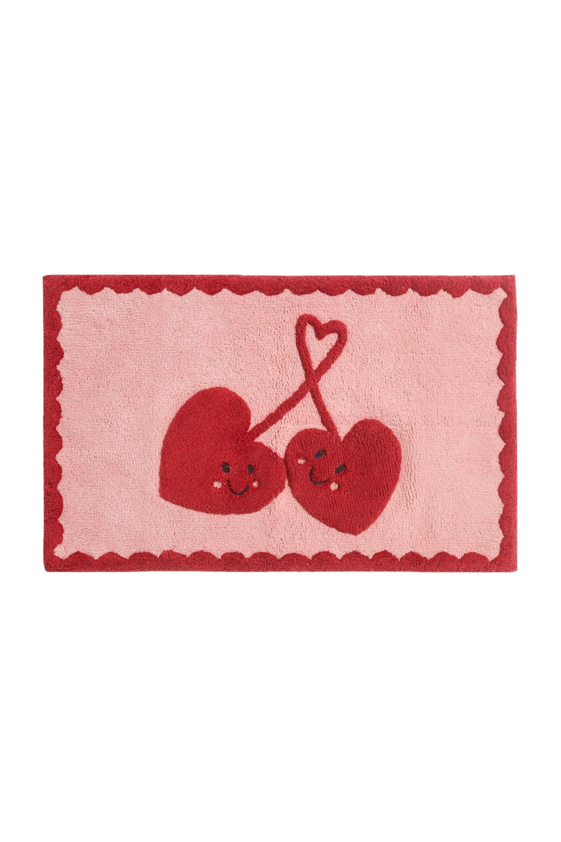 Next Badematte Badematte Kirsche/Herz aus 100 % Baumwolle, Höhe 80 mm, Baum günstig online kaufen