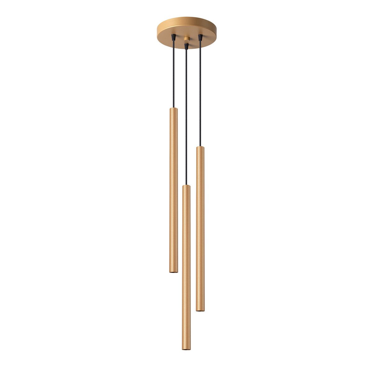 SOLLUX lighting Hängeleuchte Pendelleuchten Pastelo 3P Golden, Nicht enthalten
