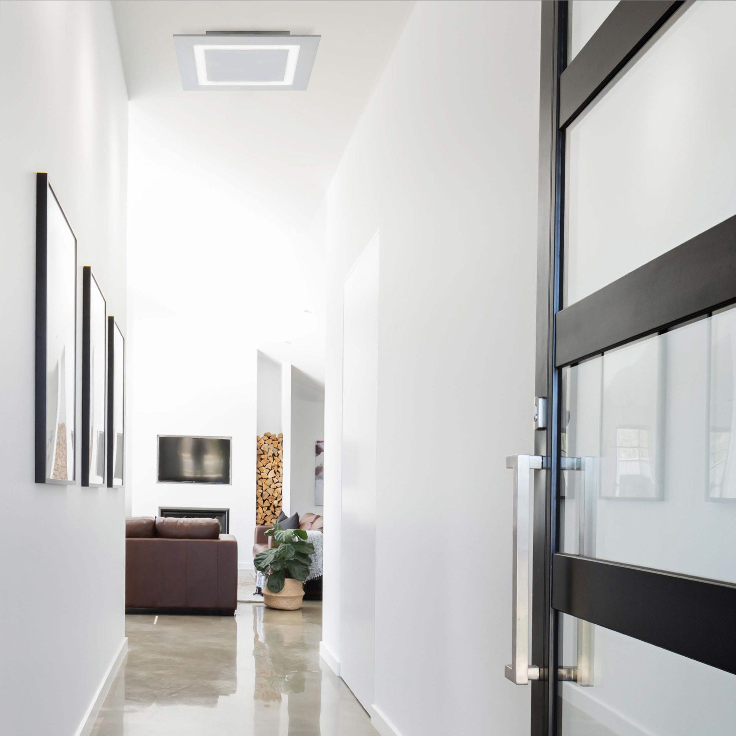 Paul Neuhaus Smarte LED-Leuchte LED Deckenlampe Q - MIRAN Smart Home, Smart Home, CCT-Farbtemperaturwechsel, RGB-Farbwechsel, Dimmfunktion, Memoryfunktion, mit Leuchtmittel, RGB + CCT Farbwechsel, dimmbar per Fernbedienung