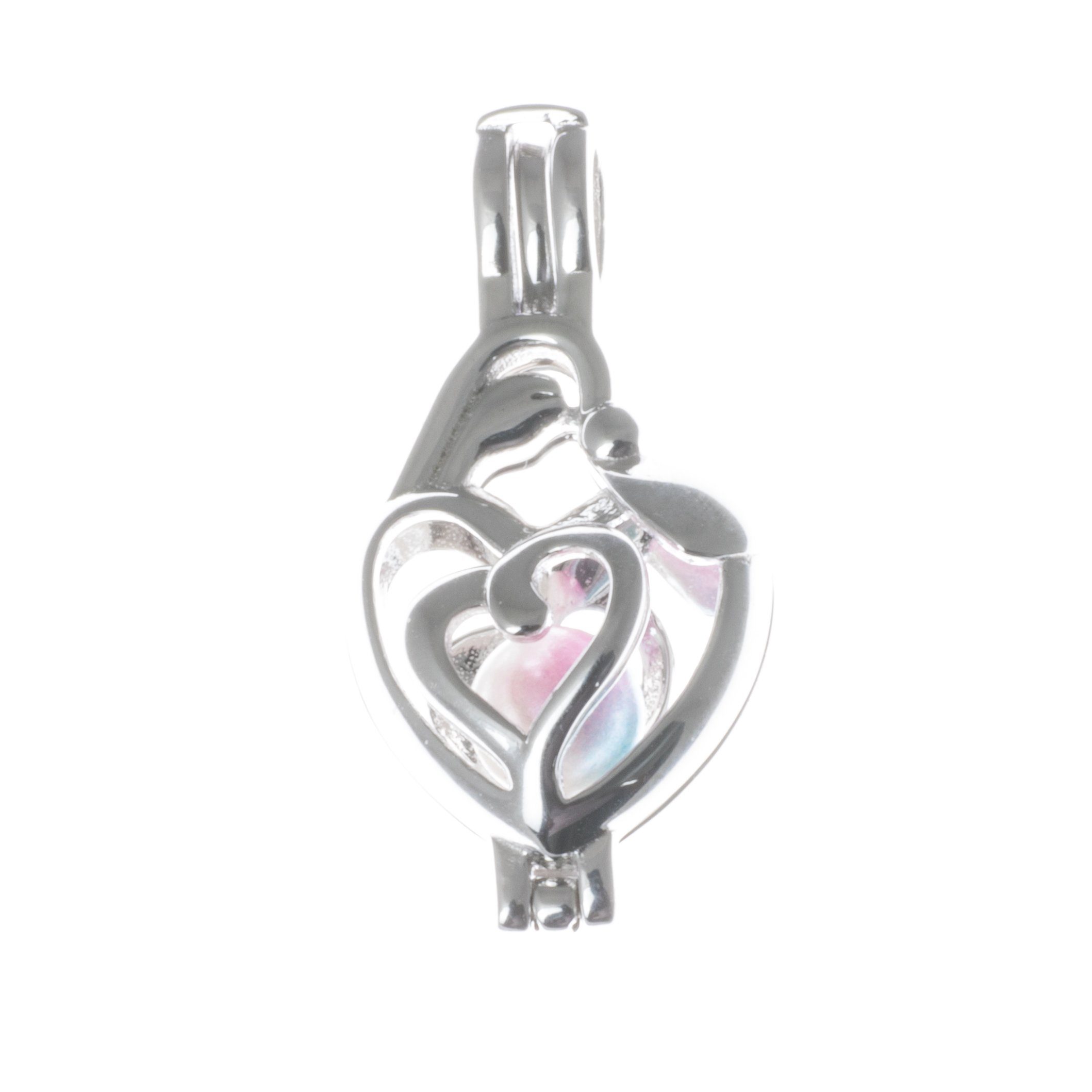 Medaillon Herz Zum Öffnen Aus Silber 925 Mit Gravur 22 Mm - SILVEGO Schmuck
