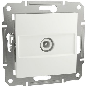 SCHNEIDER Schalter Schneider Electric TV-Durchgangsdose Asfora Weiß (RAL 9003) EPH3270