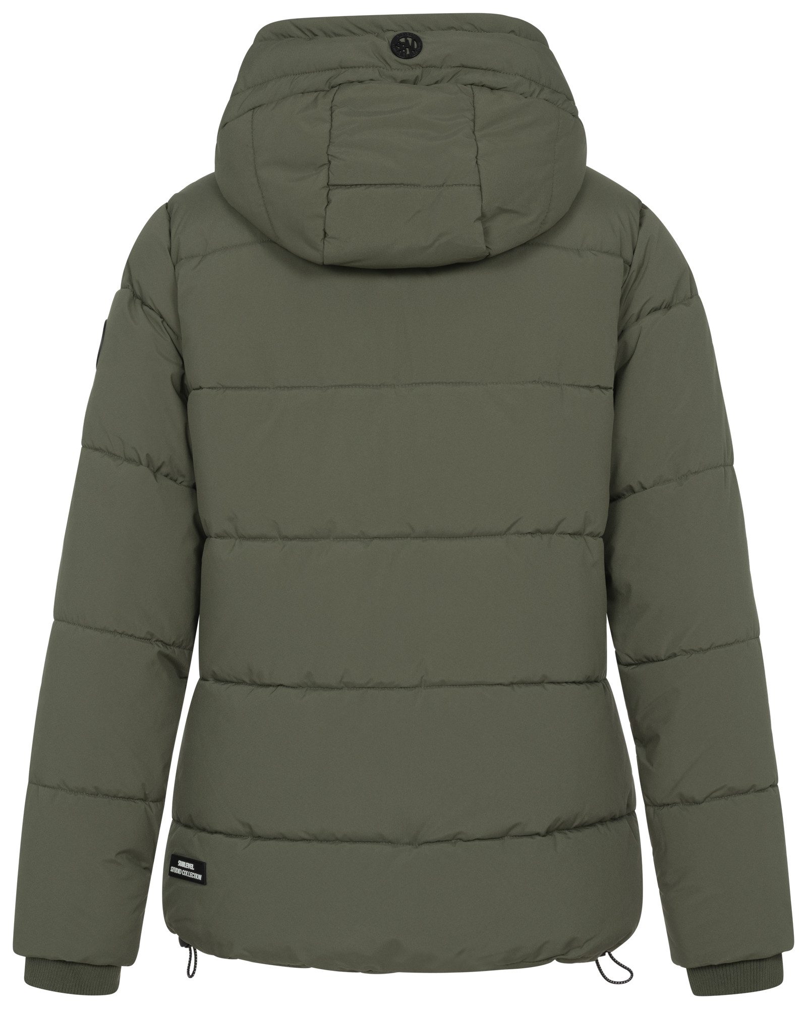 SUBLEVEL Steppjacke Winter Jacke Mantel Parka Steppjacke Lange Winter Mantel Warm gesteppt