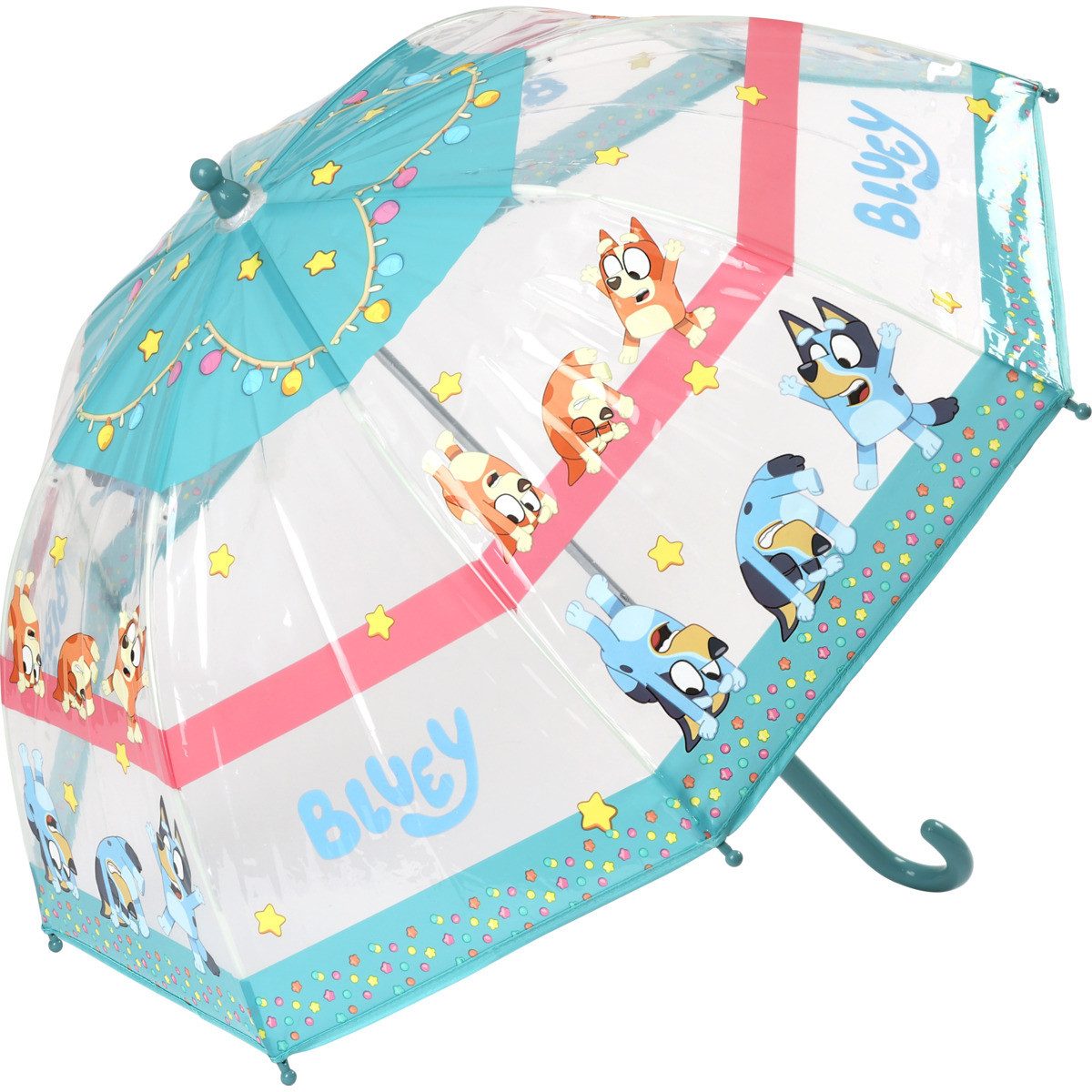 Bluey Stockregenschirm Bluey & Bingo Unisex Kinder