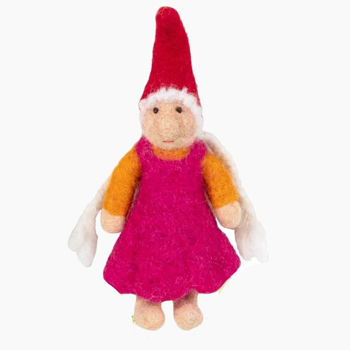 goki Biegepuppe Filzzwerg Thilda (Packung, 1-tlg., set), Figur aus Wollfilz ist perfekt für kleine Hände