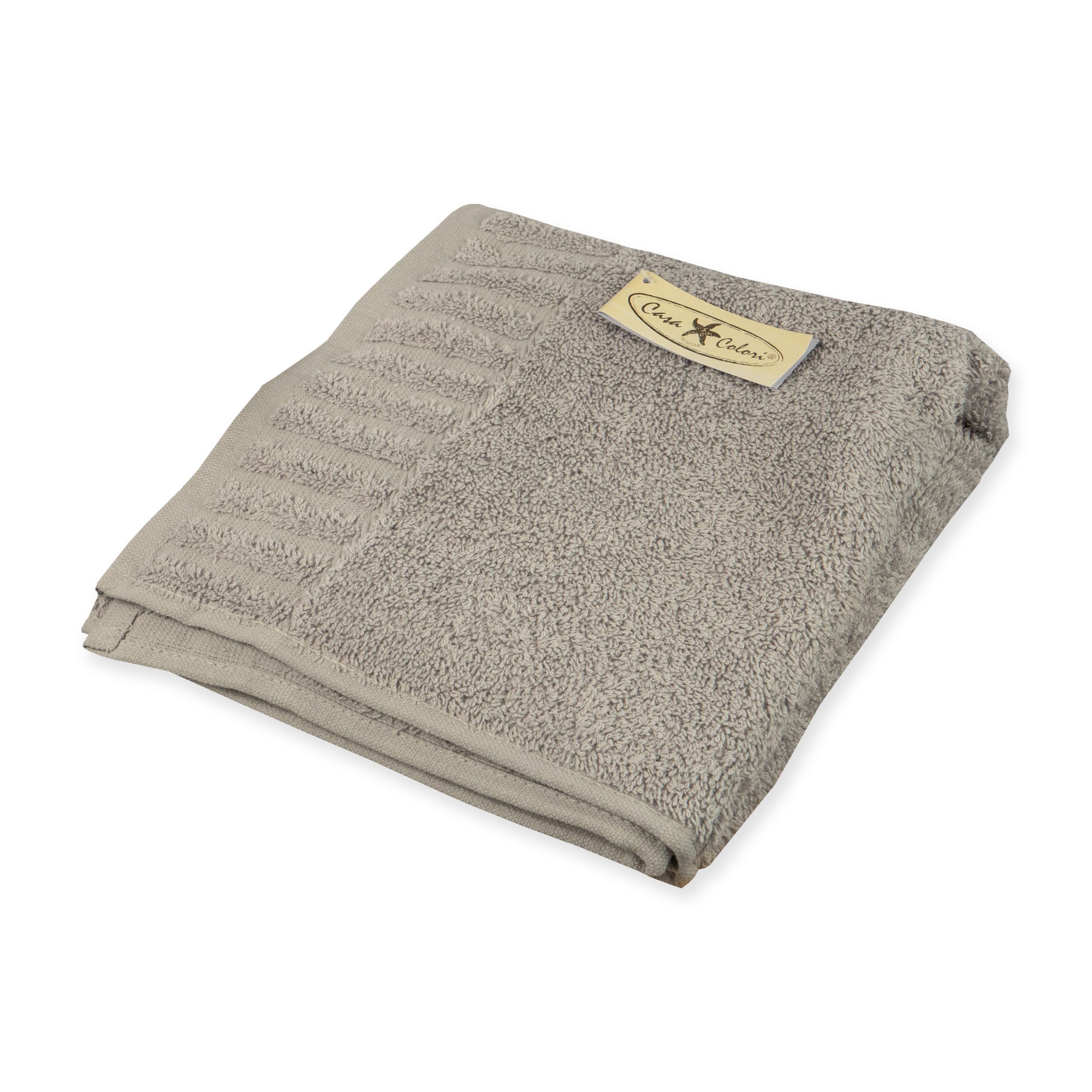 Casa Colori Handtuch Uni, Frottier (1-St), günstig online kaufen