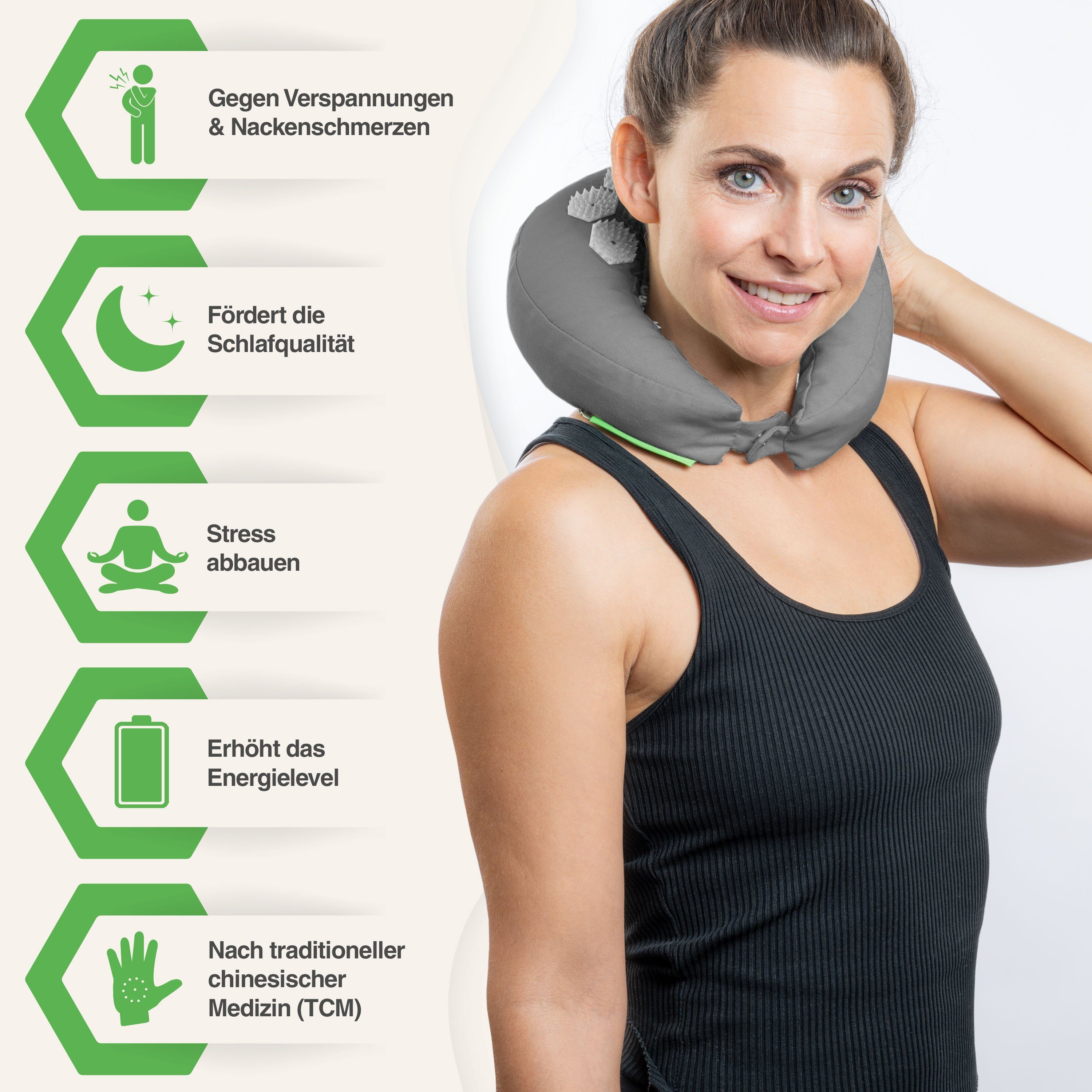 BACKLAxx® Nackenhörnchen Akupressur, Akupressur U Kissen günstig online kaufen