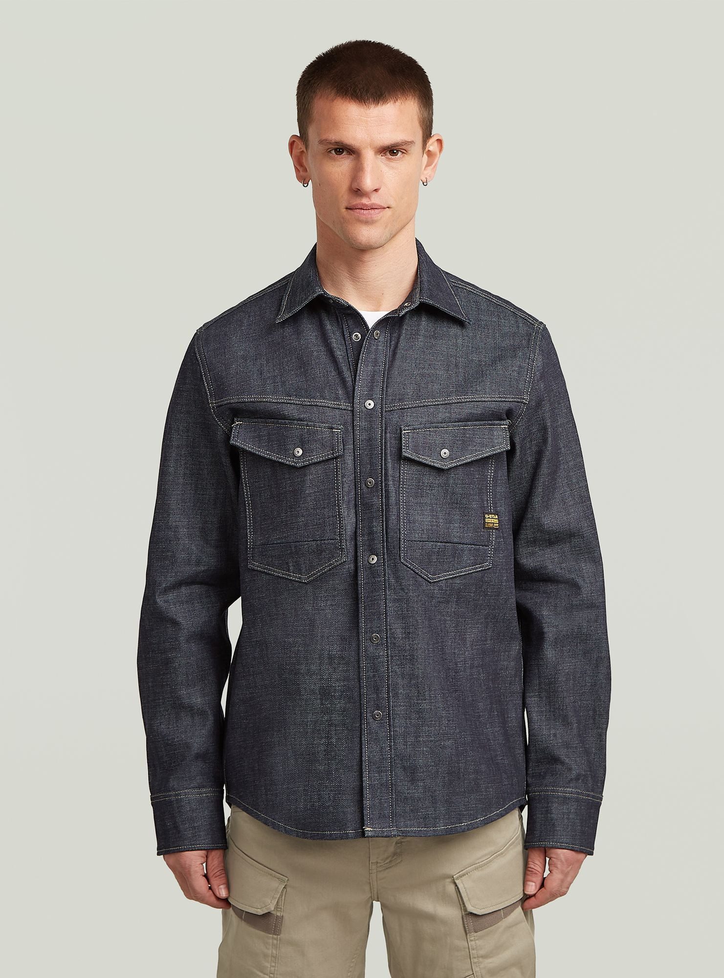 G-STAR Langarmshirt Dakota Regular Selvedge Hemd