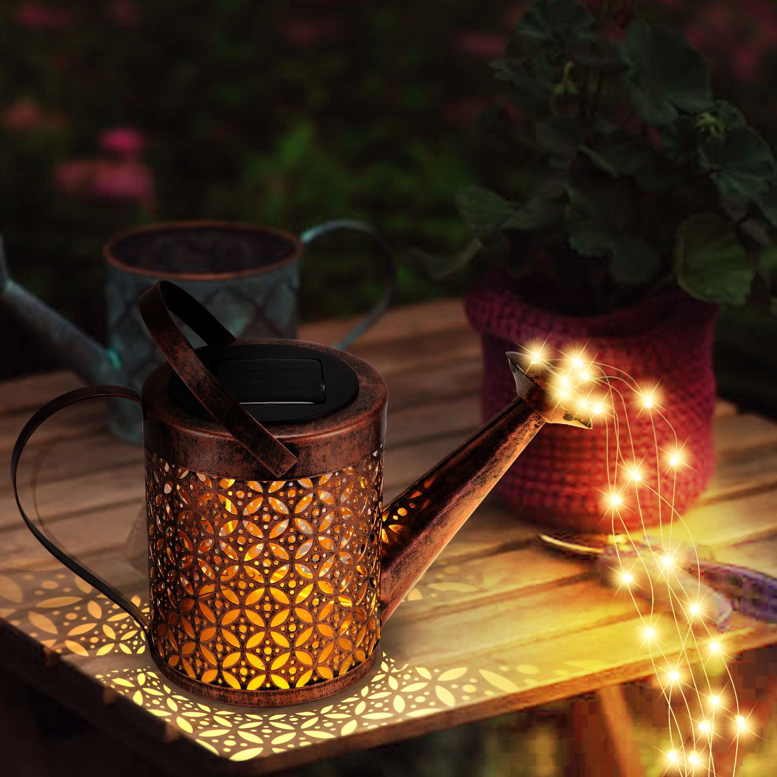BlingBin LED Solarleuchte Gießkanne Licht mit günstig online kaufen