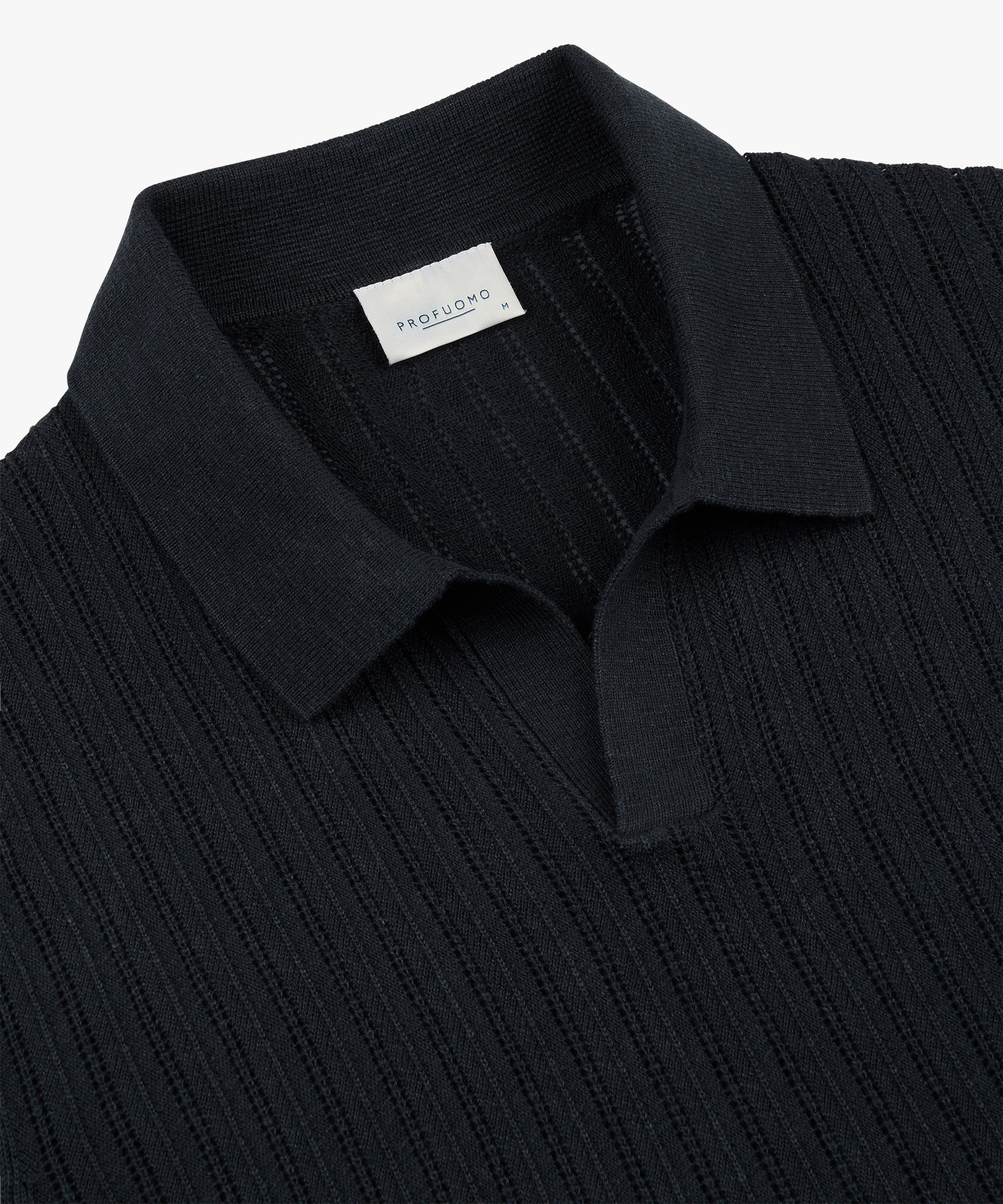 Profuomo Poloshirt POLO OPEN COLLAR SS NAVY