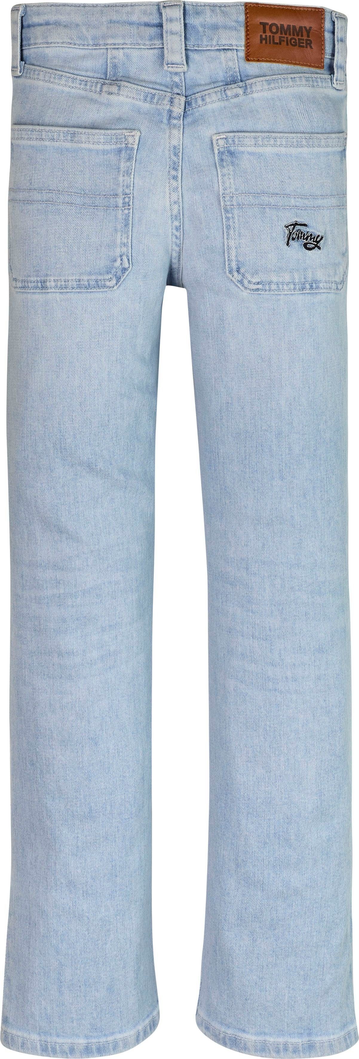 Girlfriend-Jeans mit Schlitz Tommy Hilfiger seitlichem BLEACHED GIRLFRIEND HEMP