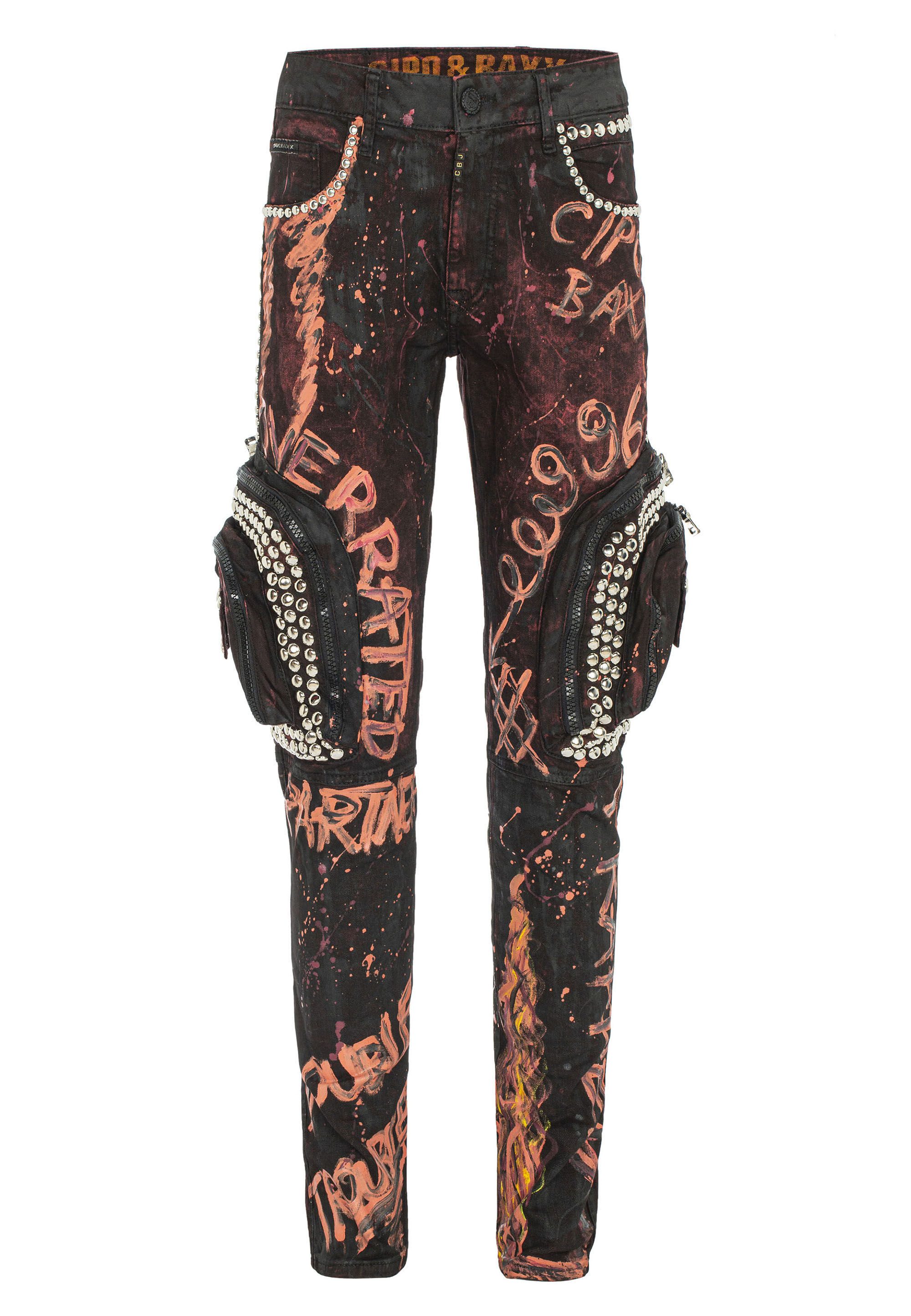 Cipo & Baxx Cargojeans Jeans mit Cargo-Taschen