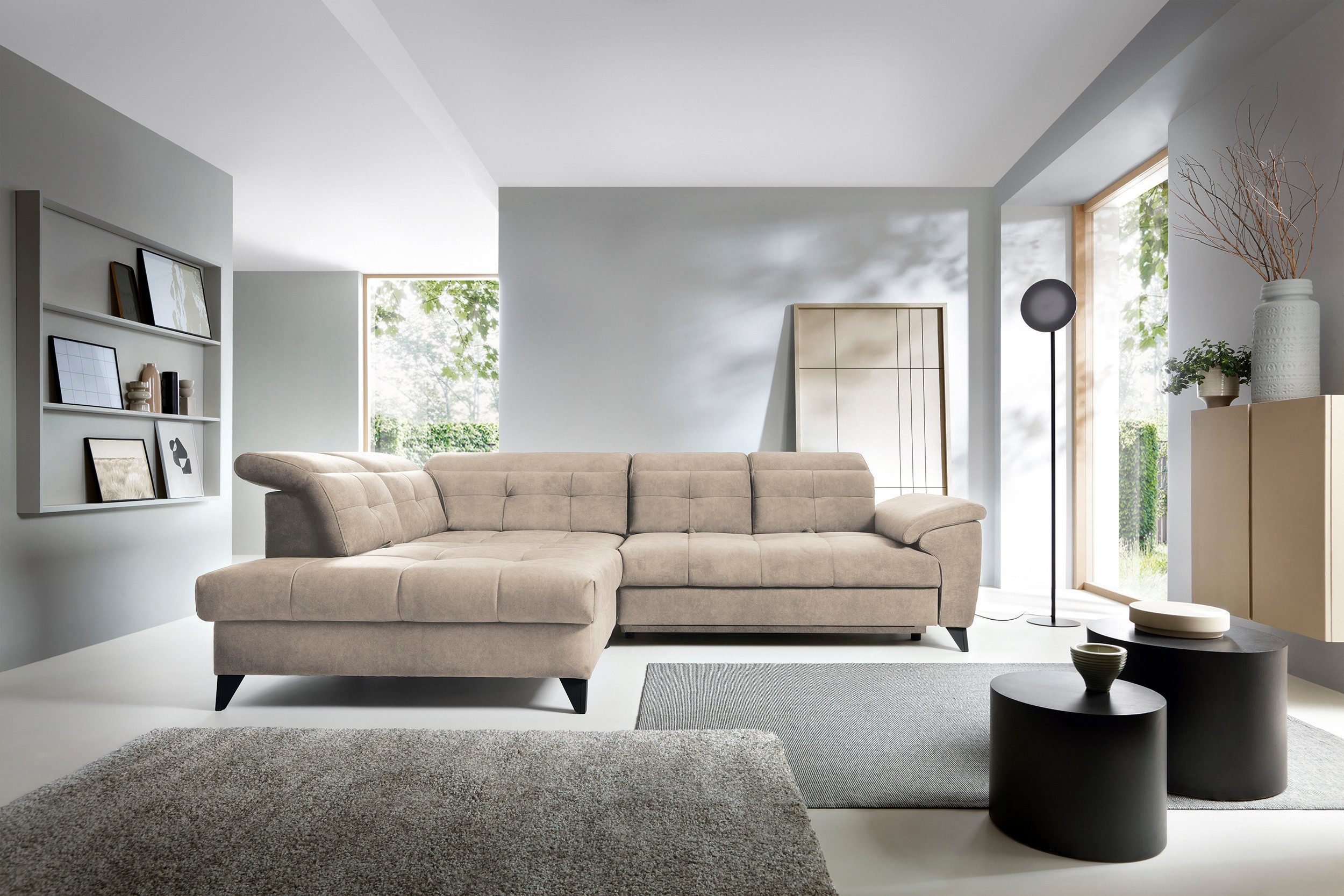 yourhouse24 Ecksofa Inferne mit Schlaffunktion und Relaxfunktion