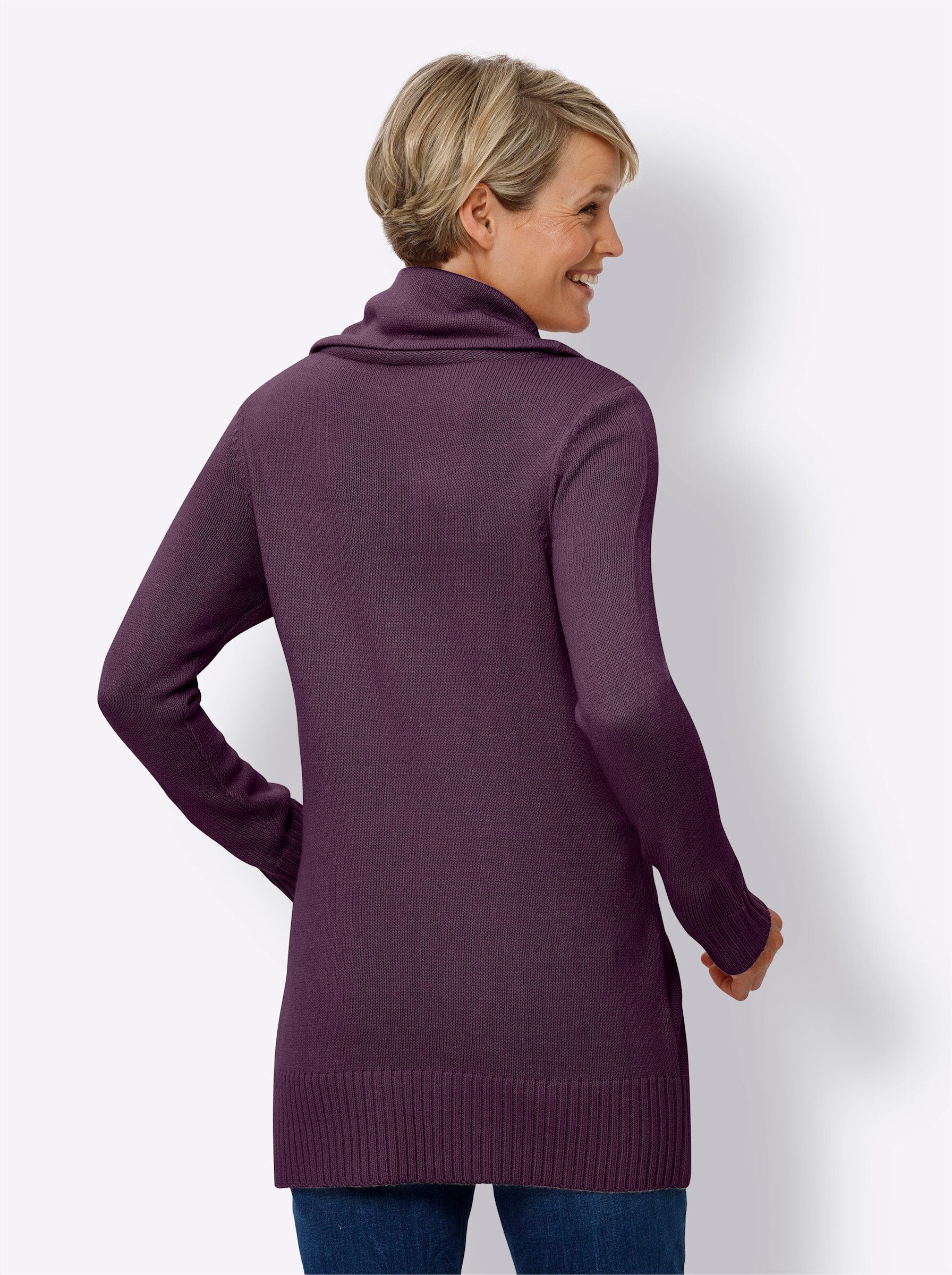 Sieh an! Strickpullover Longpullover . günstig online kaufen