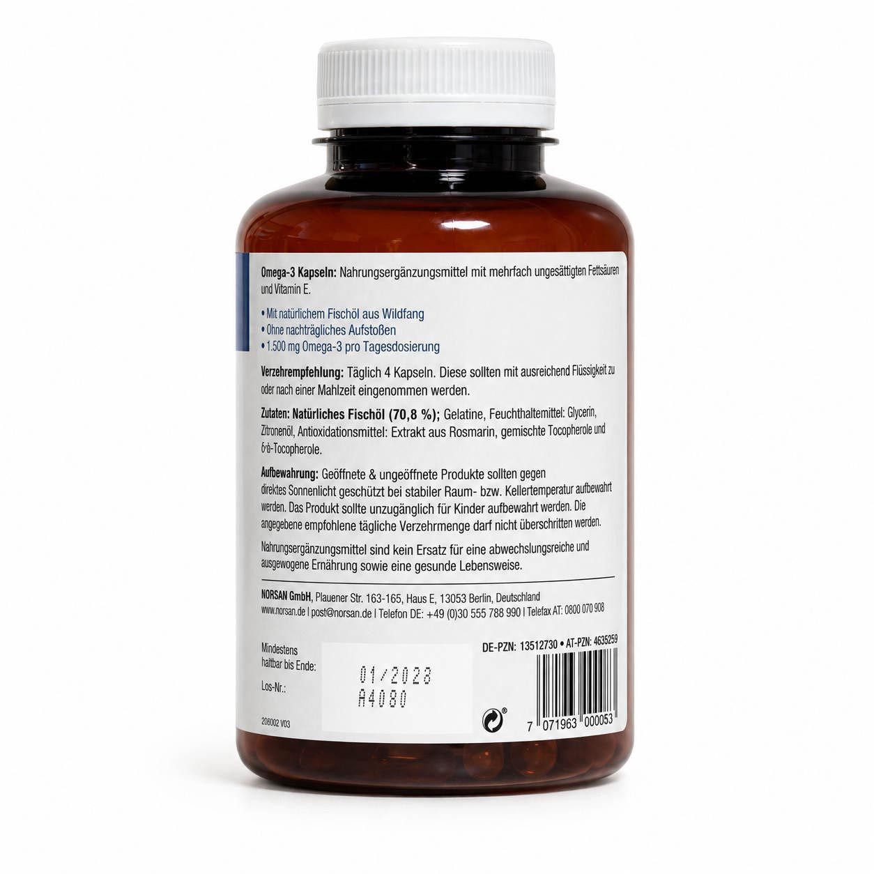 Norsan NORSAN Omega-3 Kapseln 120 Stück Kapseln