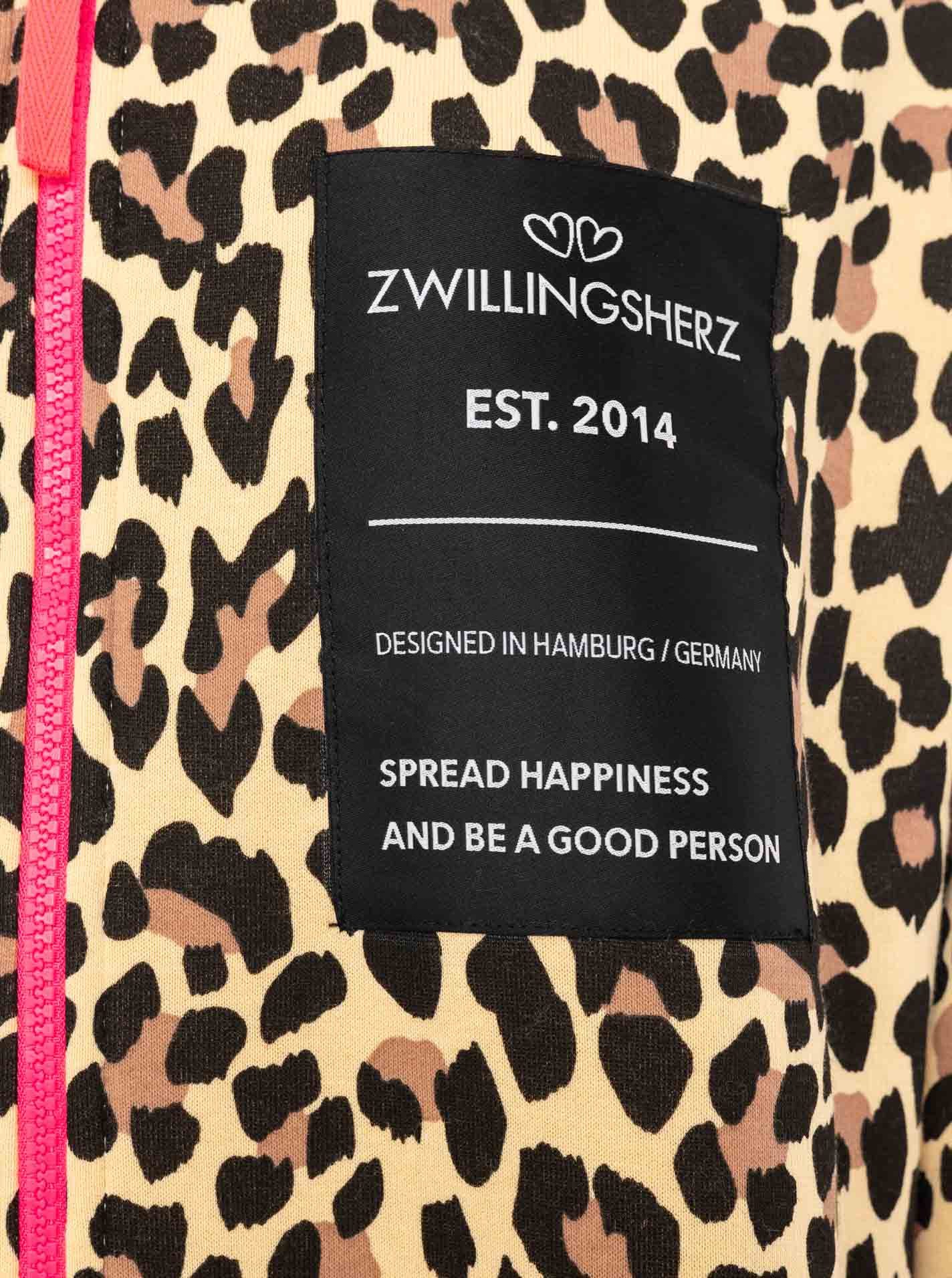 Zwillingsherz Sweatjacke Bombermantel "Leo Love"