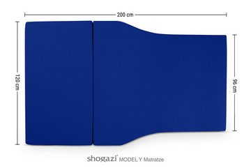Klappmatratze Tesla Matratze Modell Y, Auto Camping Matratze, shogazi ®, 12 cm hoch, (Set), 3-teilig mit abnehmbarem Bezug, Maße: 120x200cm