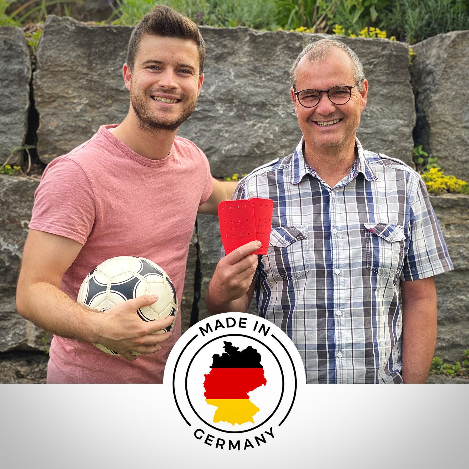 SoPro Schienbeinschutz Mini Schienbeinschoner für Kinder & Erwachsene, leicht, rutschfest