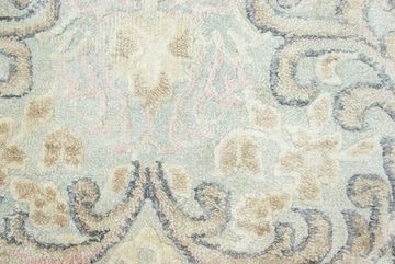 Teppich Designer Teppich handgeknüpft grün, morgenland, rechteckig, Höhe: 7 mm