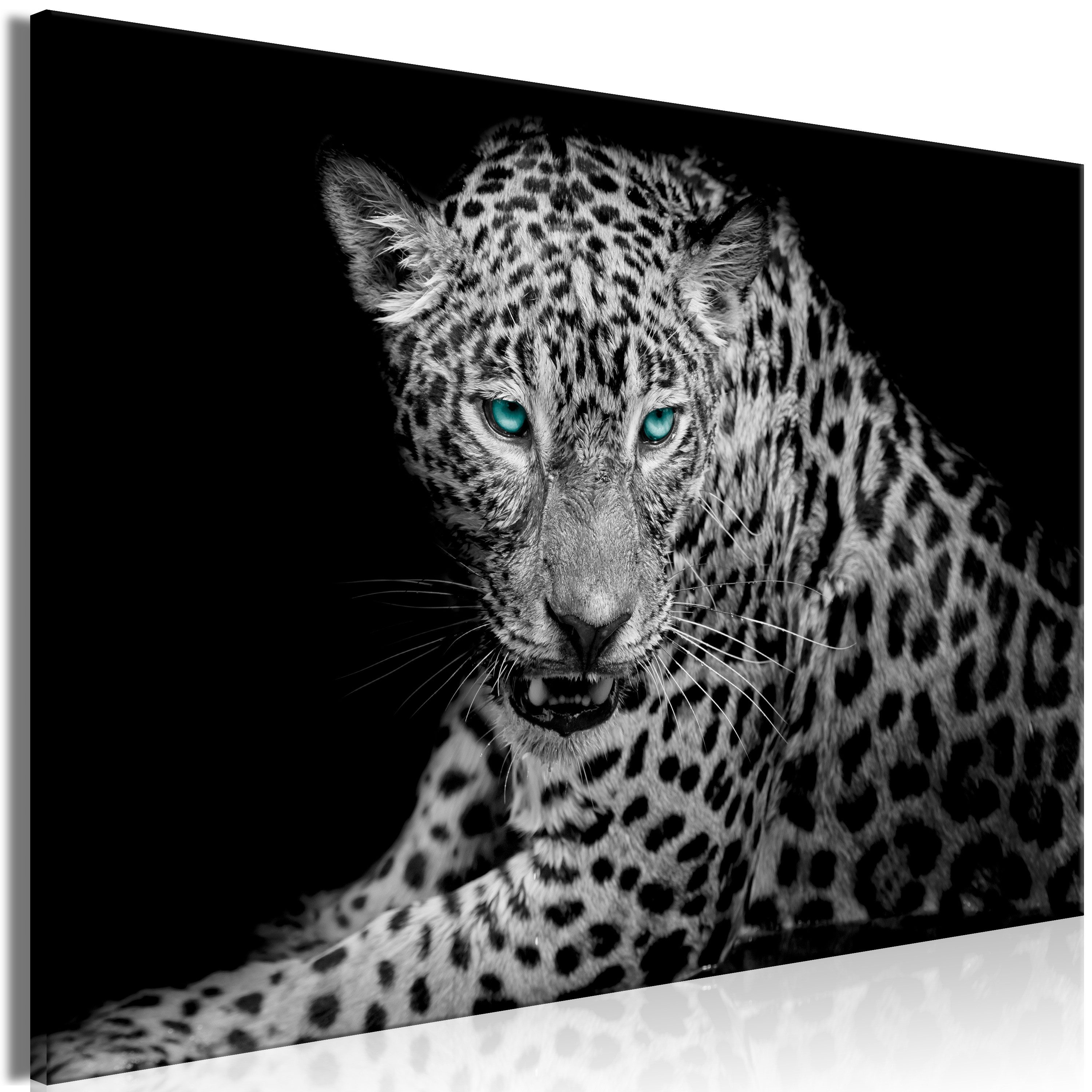 Artgeist Wandbild Leopard Portrait (1 Part) Wide