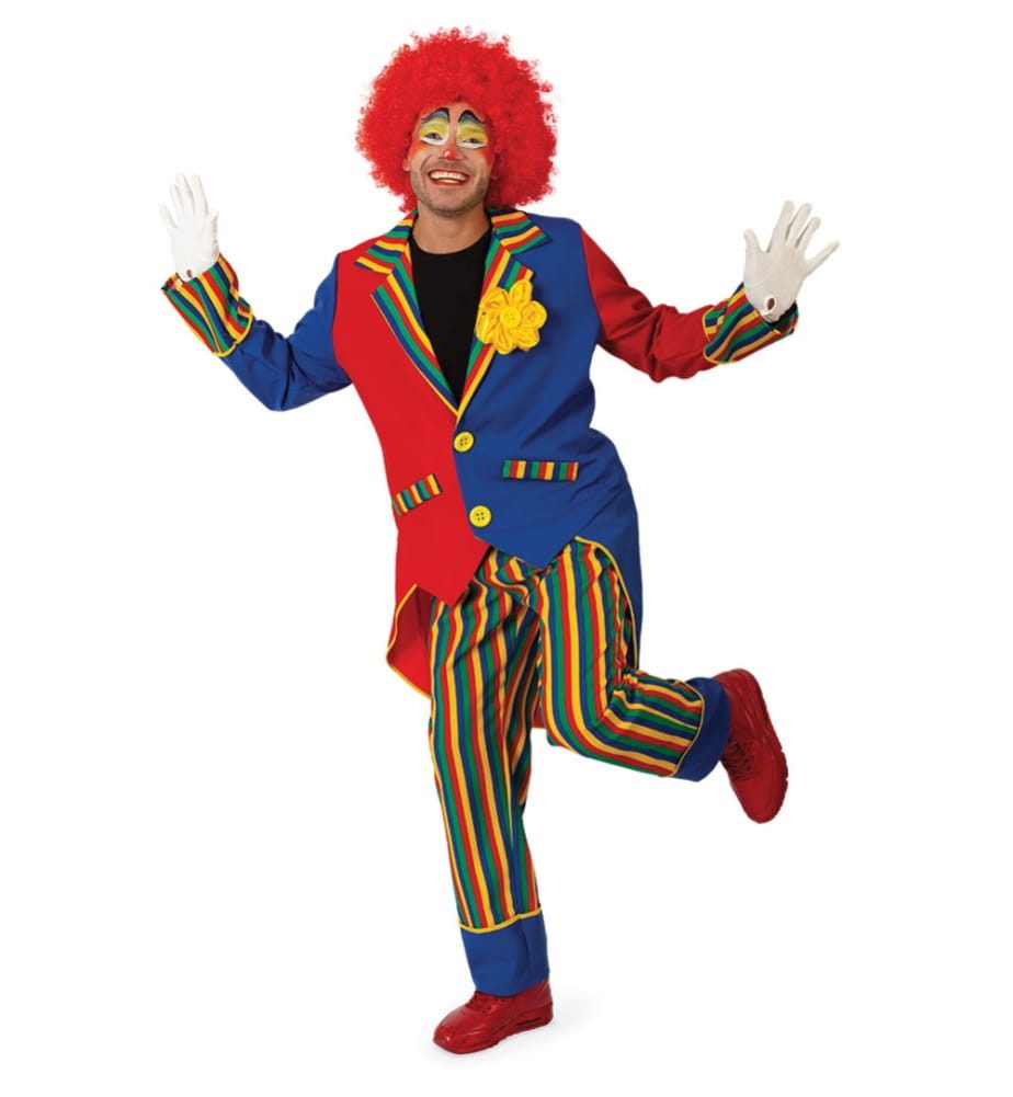 Orlob Clown-Kostüm Clown Olli bunt Unisexkostüm