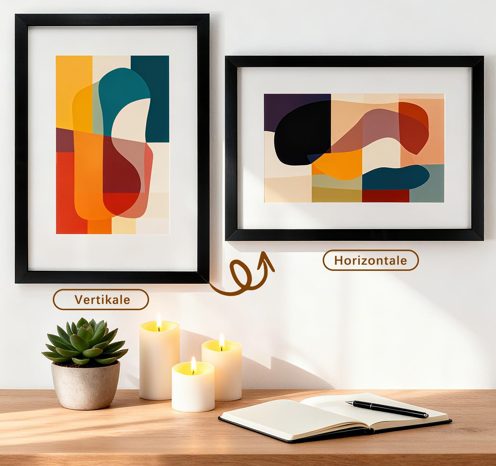 lindahandel Bilderrahmen MDF Bilderrahmen mit bruchsicherem Acrylglas,Für Puzzle Fotos &Poster, Posterrahmen 50x70 cm zum Aufhängen Rahmenmit bruchsicherem Acrylglas