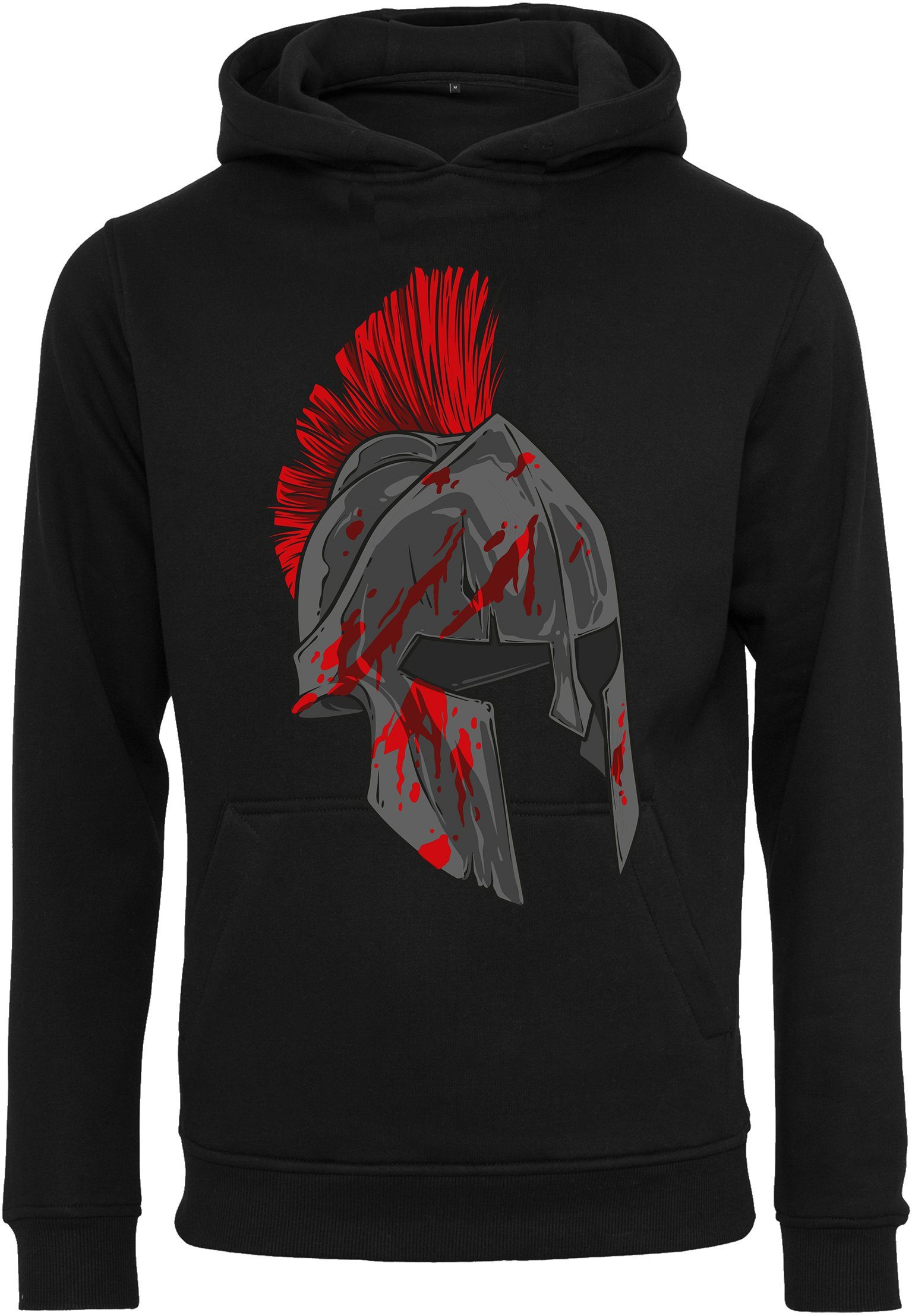 Baddery Kapuzenpullover Sparta Hoodie: "Spartan Warrior" - Sparta Pullover, hochwertiger Siebdruck, auch Übergrößen