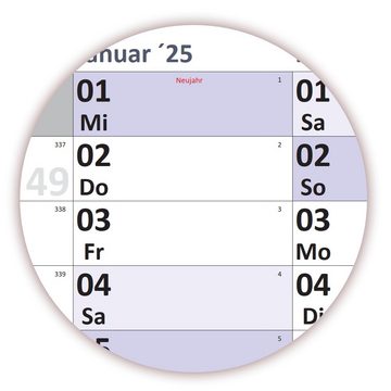 LYSCO Wandkalender Special A0 2025 (80x120cm) nass abwischbar