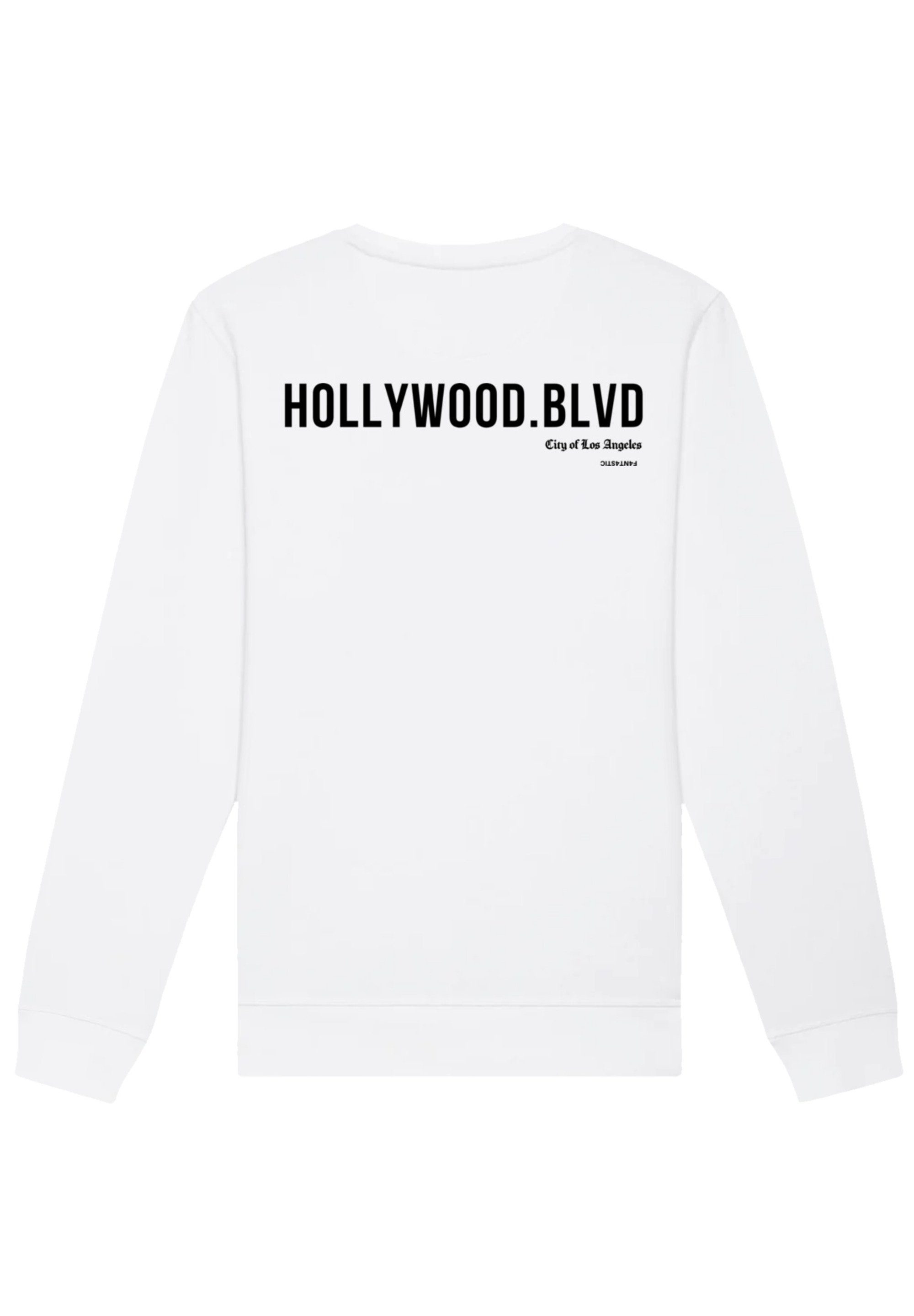 F4NT4STIC Sweatshirt Hollywood boulevard weiß Print