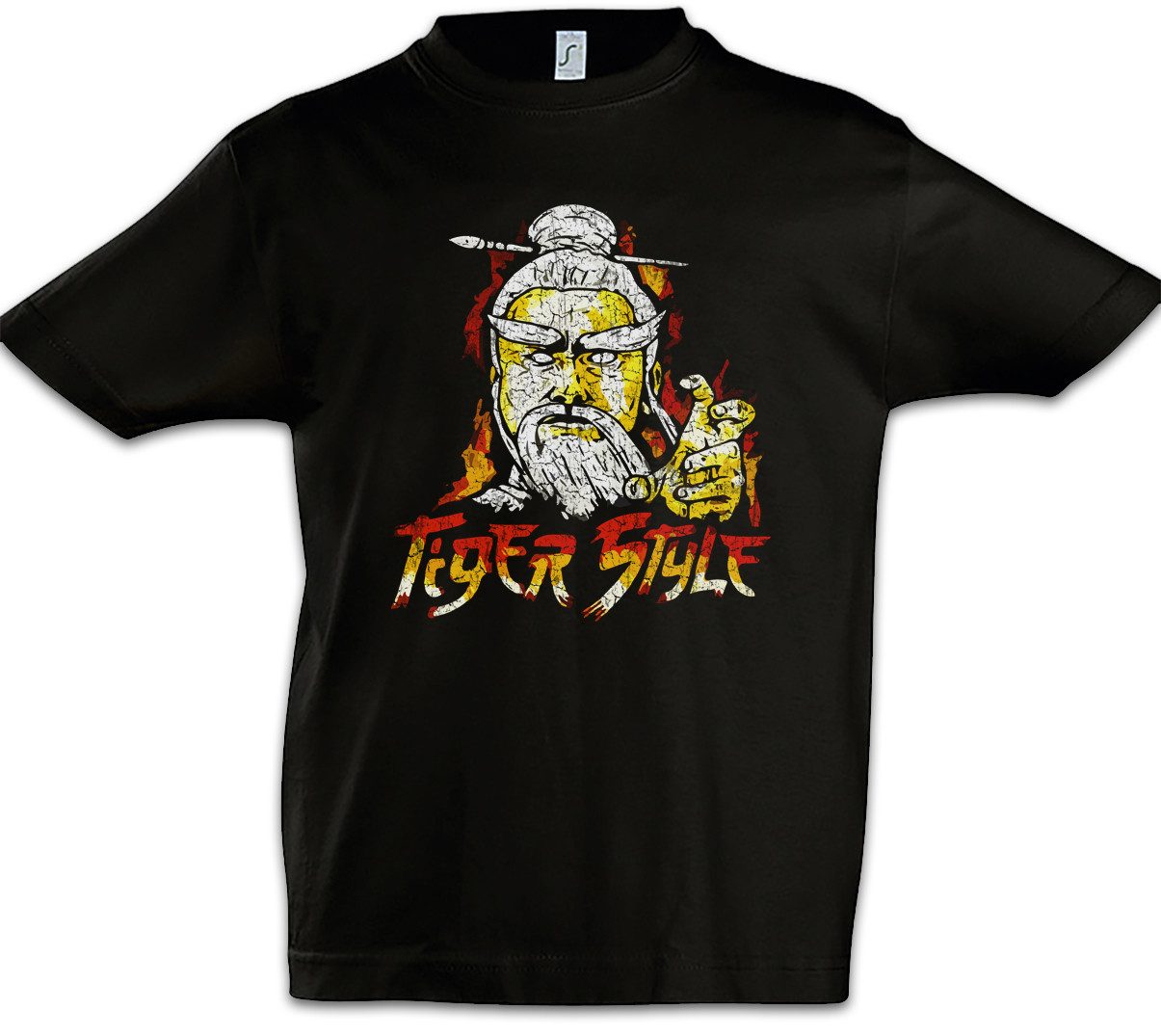 Print-Shirt Tiger Style Kinder T-Shirt The Cobra Karate Kai Daniel Kid Mr. Mister