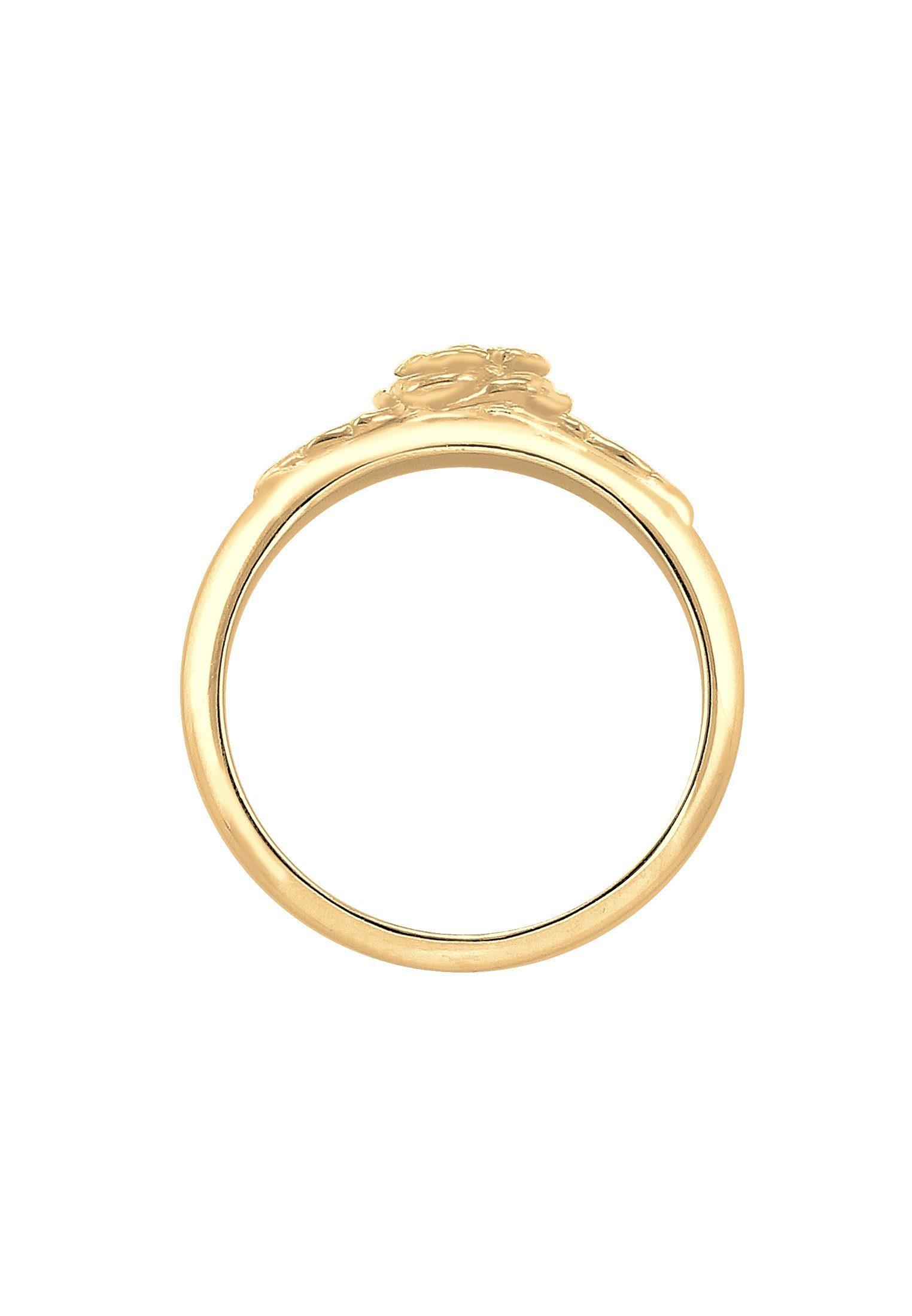 Elli Fingerring Rosenblüte Blume Vintage Look Trend 925 Silber