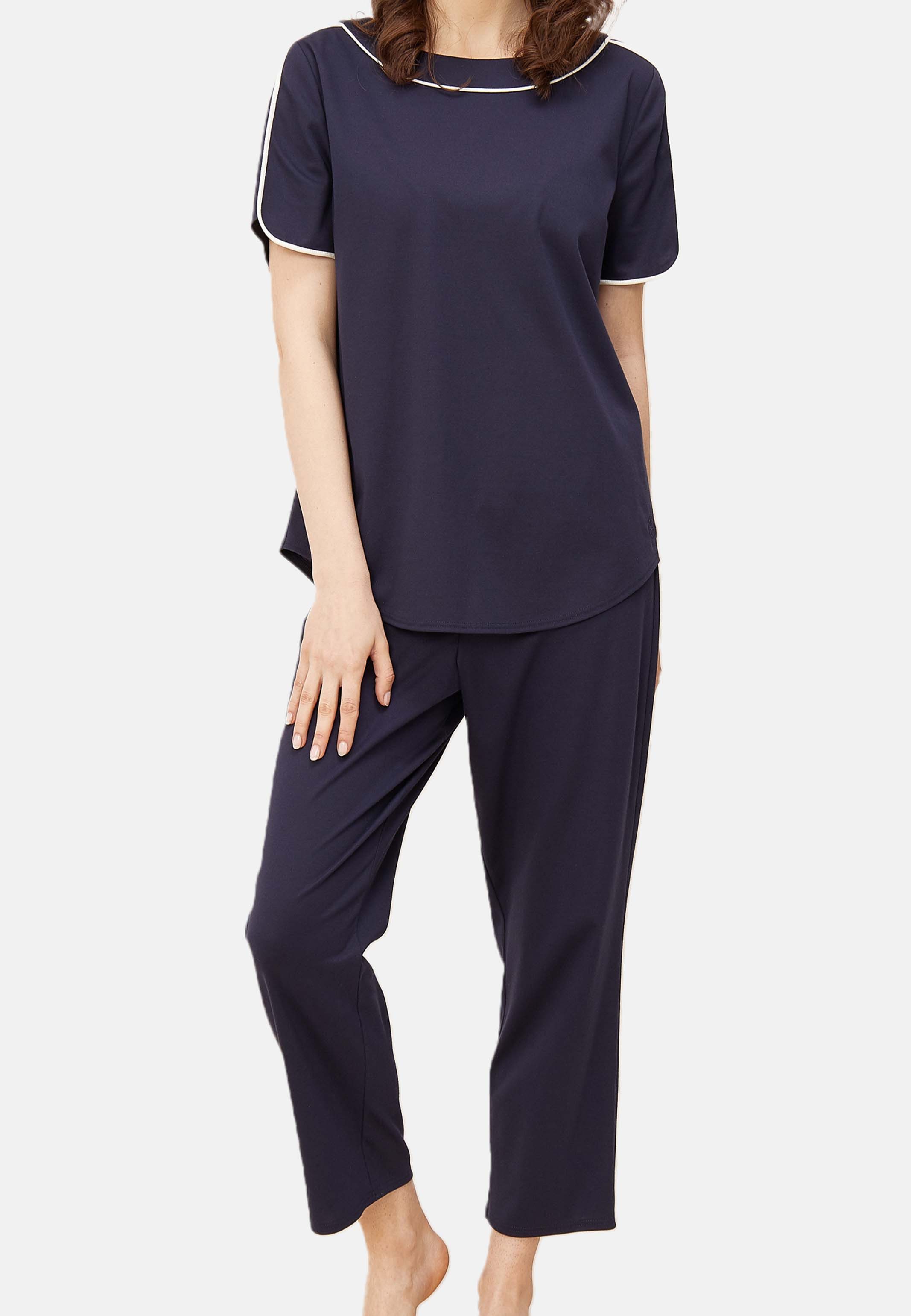 Féraud Pyjama Basic (Set, 2 tlg) Schlafanzug - Baumwolle - Set aus T-Shirt und 7/8-Hose