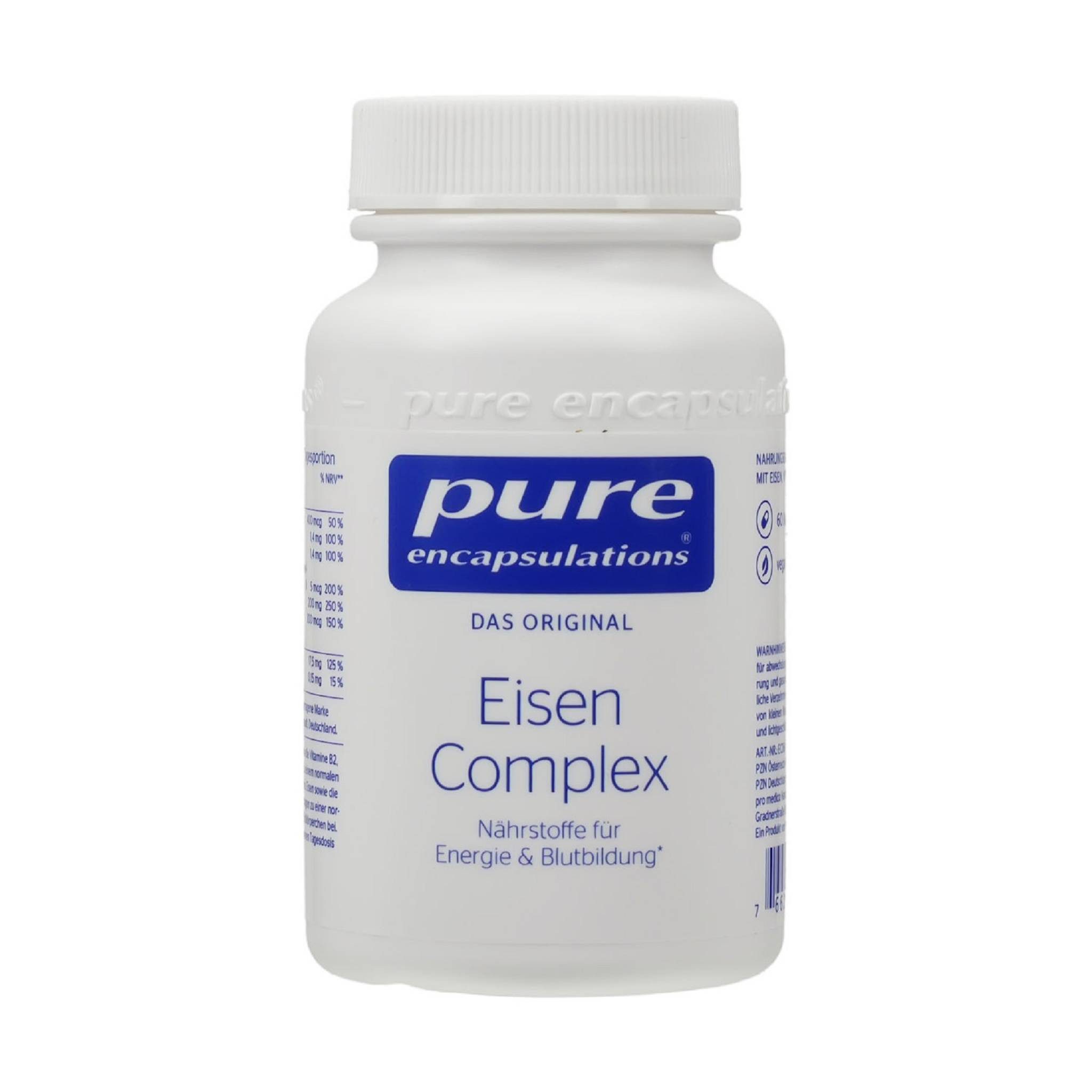 pro medico GmbH PURE ENCAPSULATIONS Eisen Complex Kapseln Kapsel